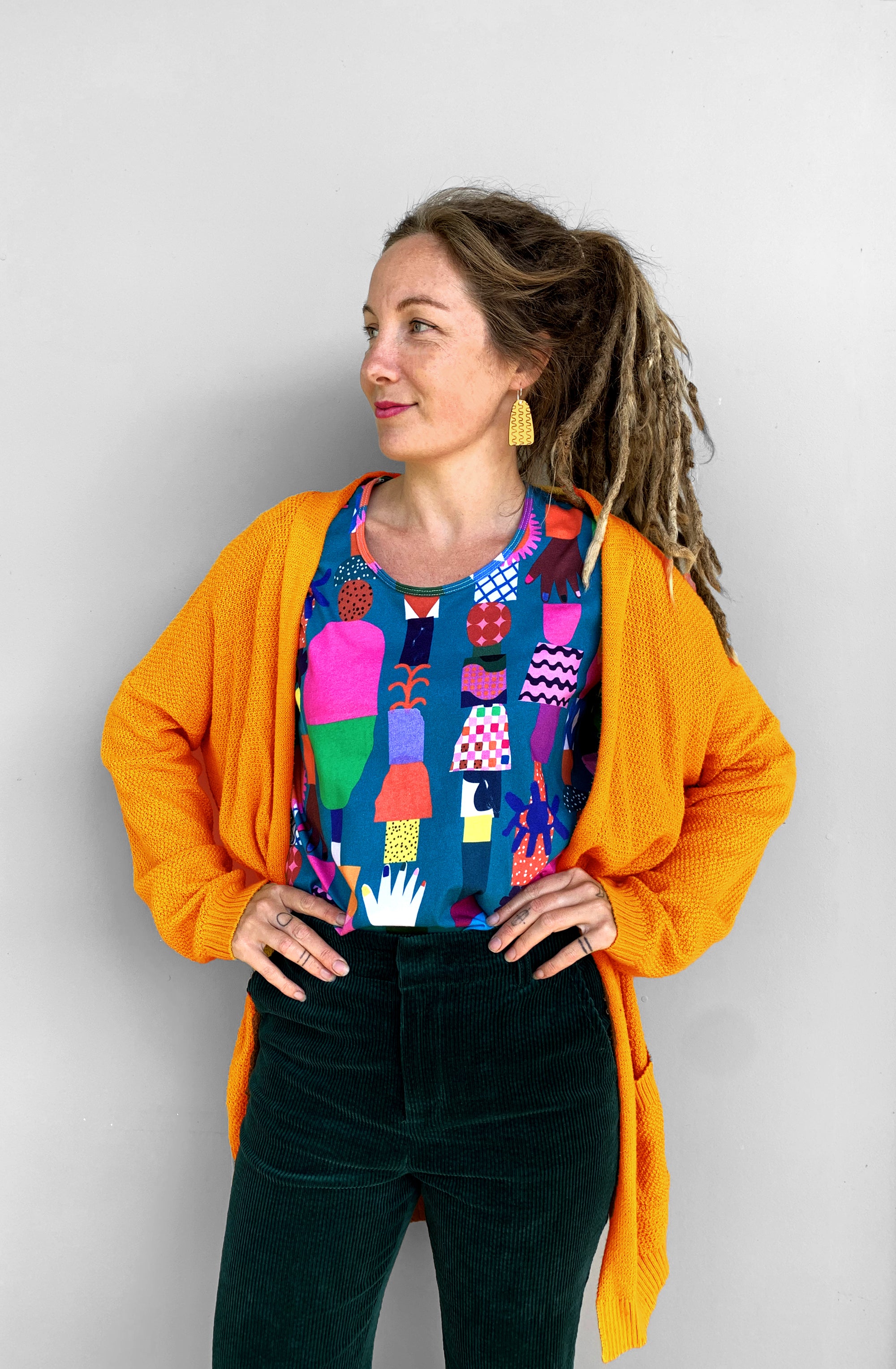 The Bond 100% organic jersey T'shirt (teal) (6861087375513)