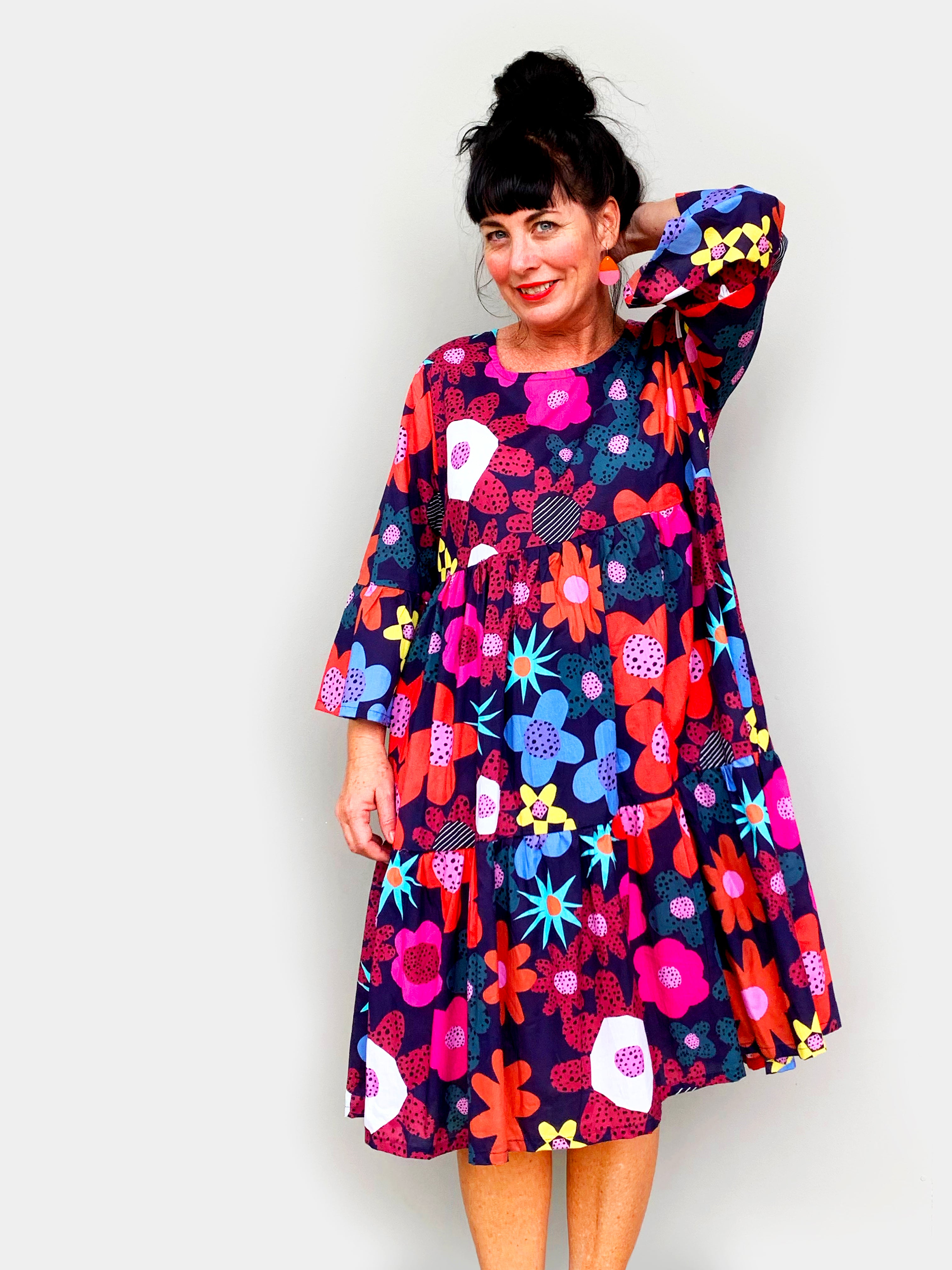 Blink Bloom dress 100% cotton (4637578854496)