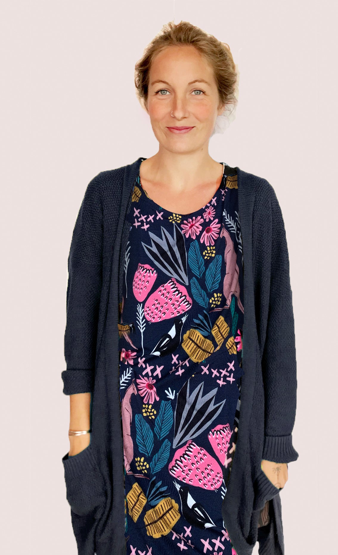 Cowley Fields T'dress (sample) Viscose jersey (738419900512)