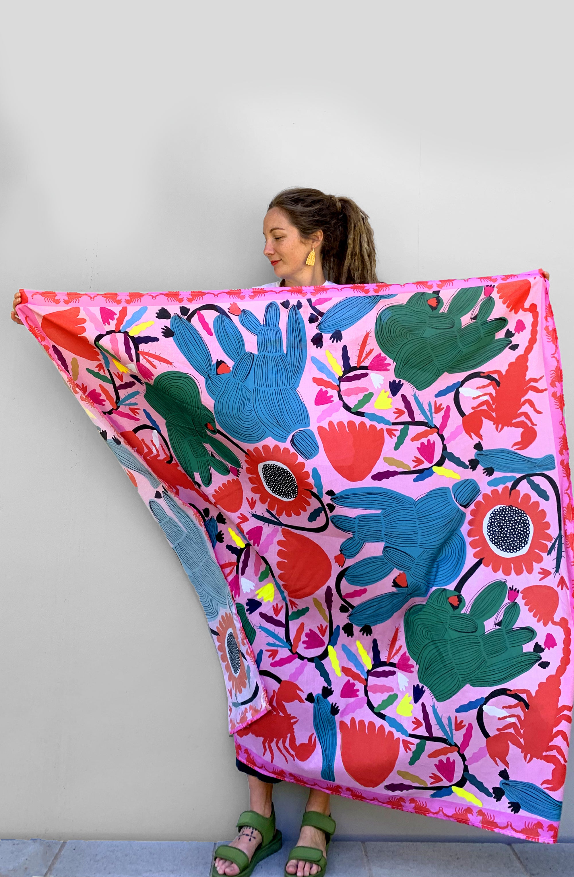 Scorpio Bomb 100% cotton scarf (6854176637081)