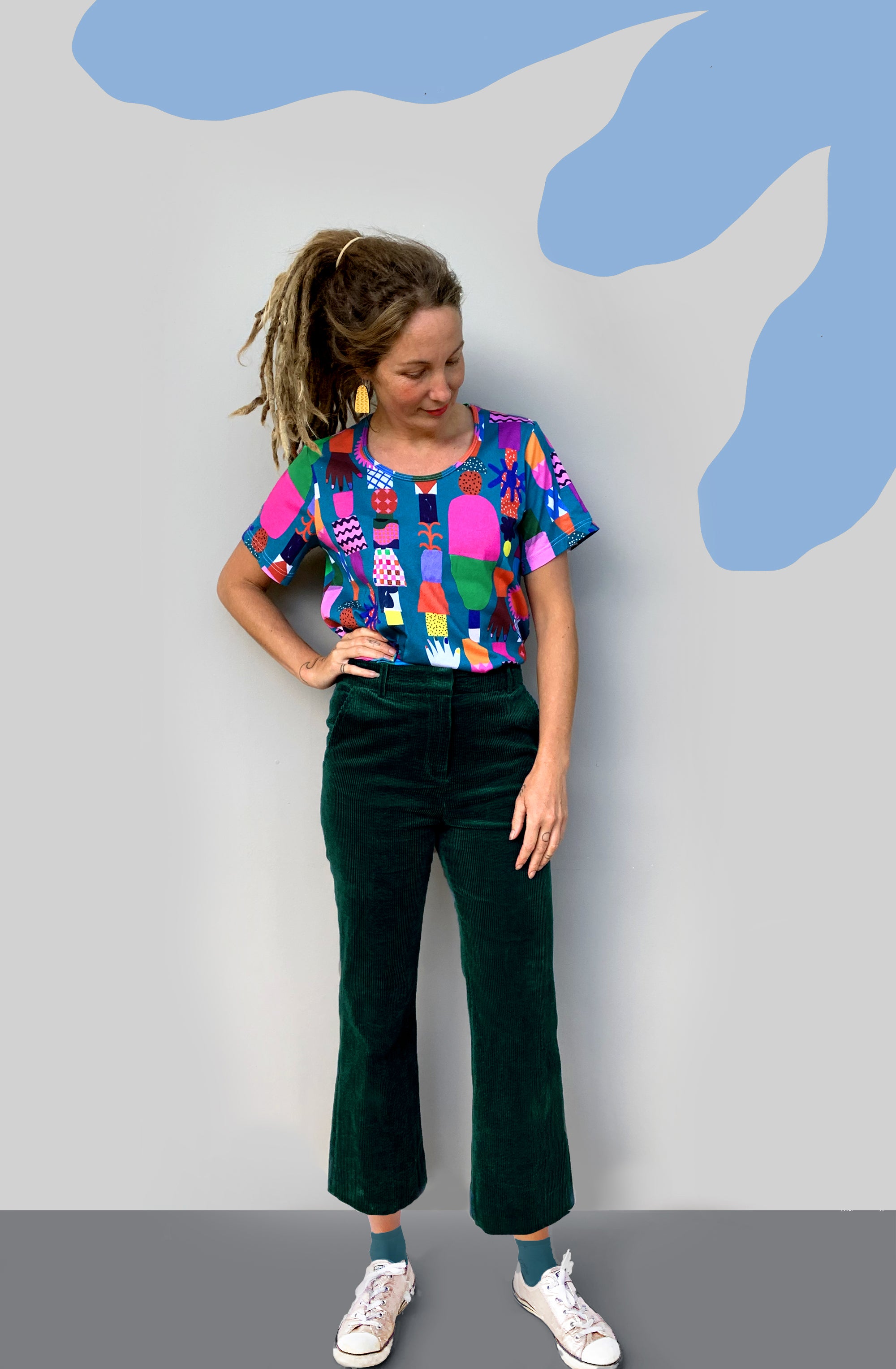 The Bond 100% organic jersey T'shirt (teal) (6861087375513)