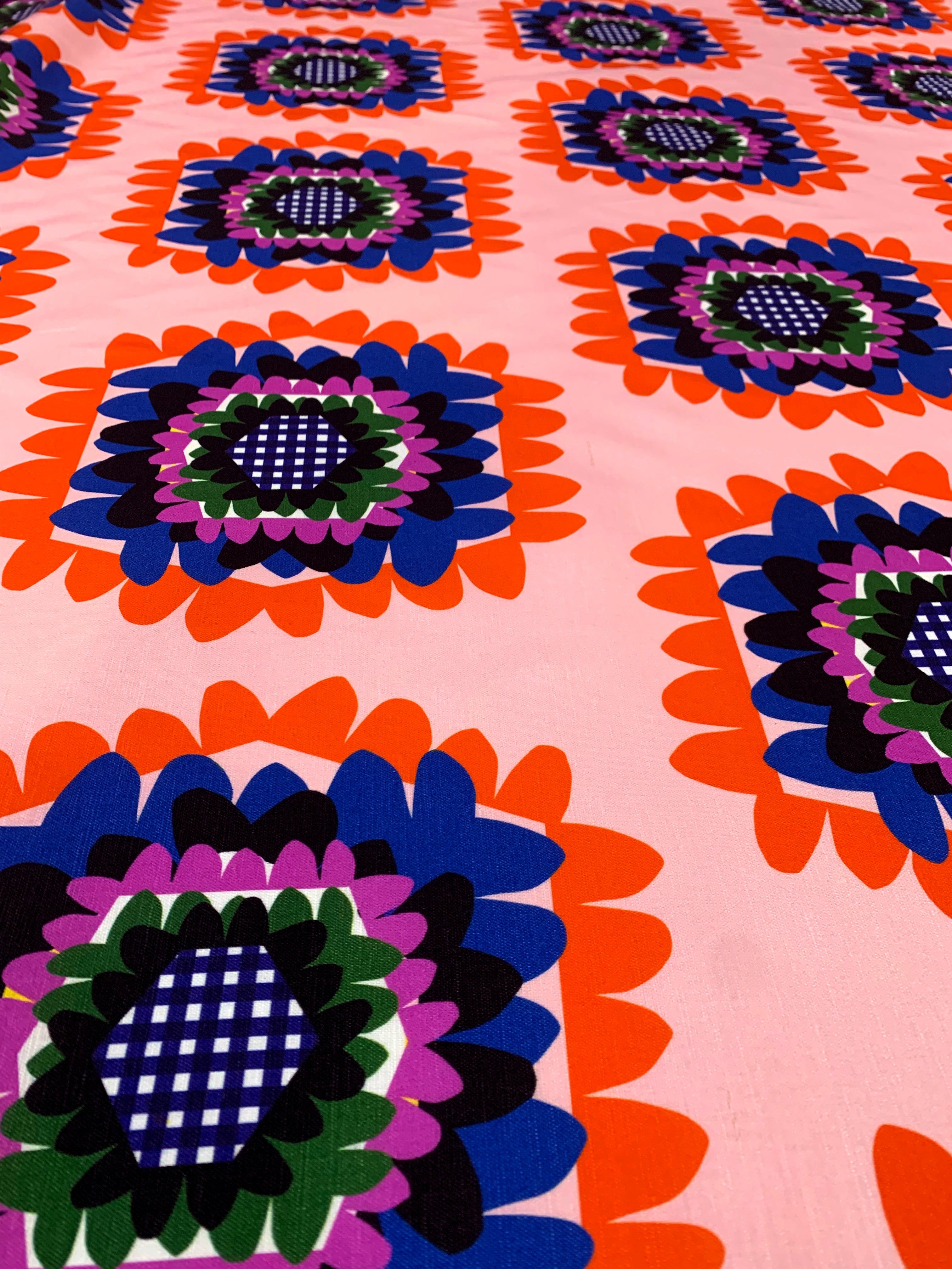 Florence Peach 100% linen cotton