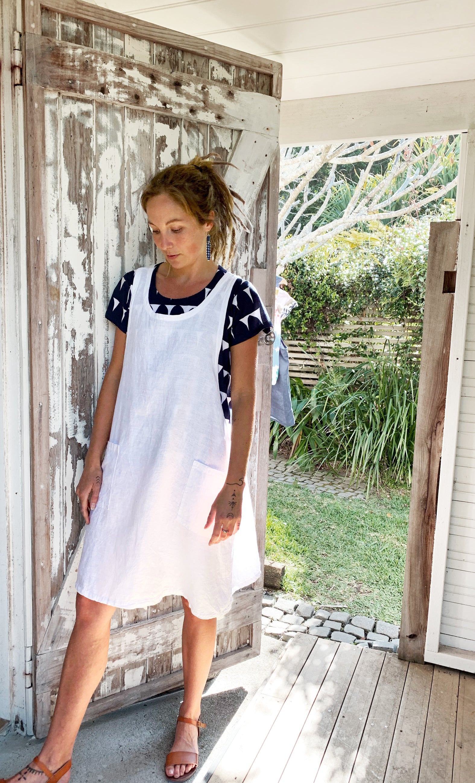 Waterhole Ripples 100% organic jersey T'shirt/ T'dress (4185829998688)