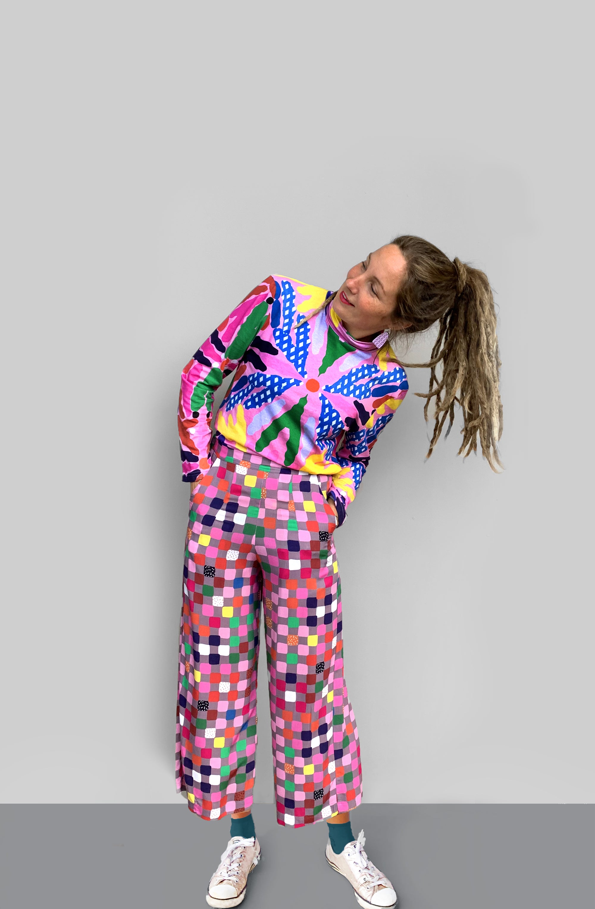 Check Bomb 100% cotton pants (6843098792089)