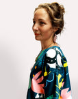 Cowgirl Cactus viscose crepe