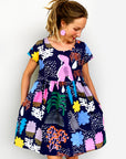 Kangaroo Valley 100% cotton linen pleated dress (4261179588704)