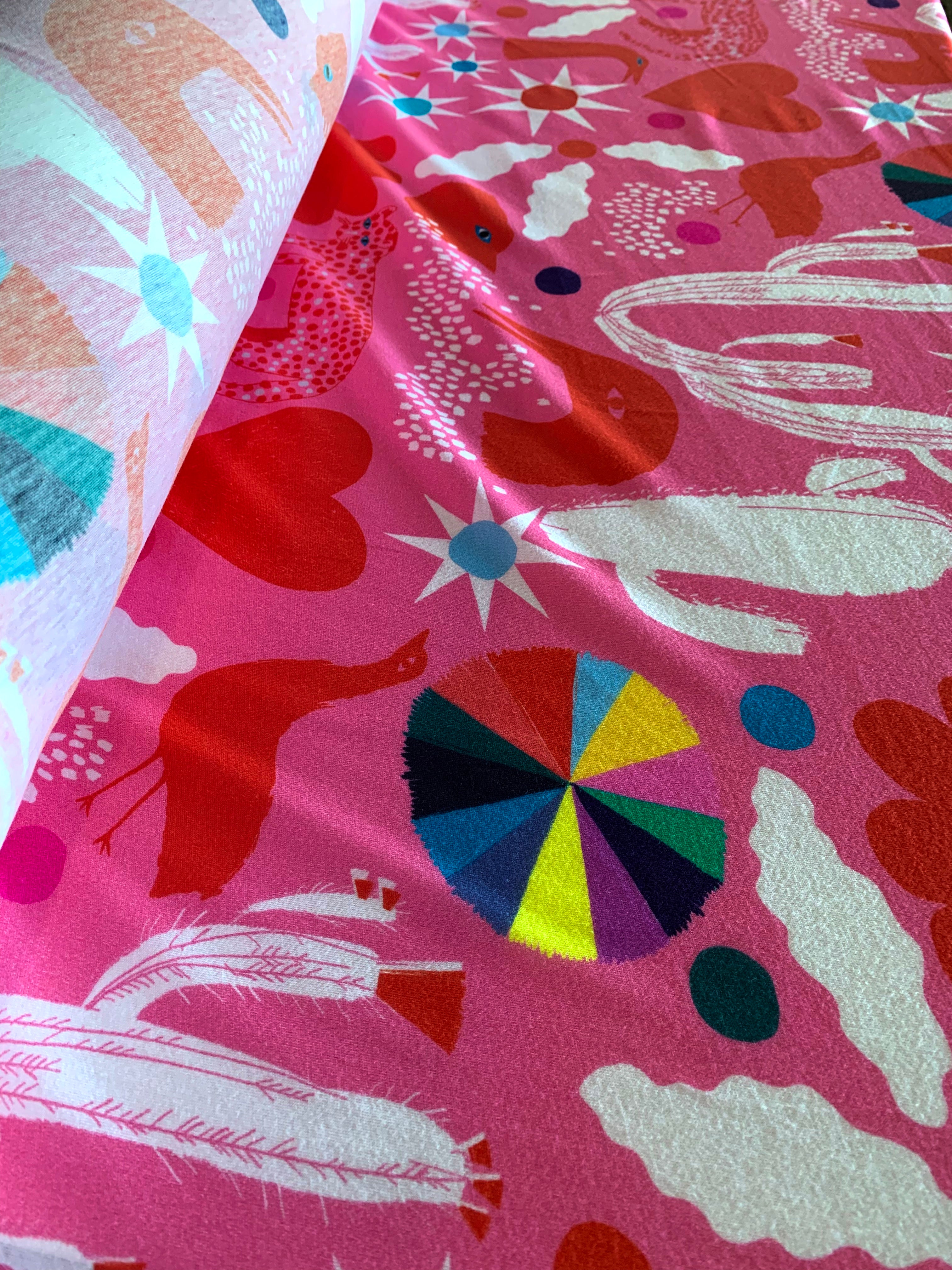 Pink Spells 100% organic cotton jersey (6943565054105)