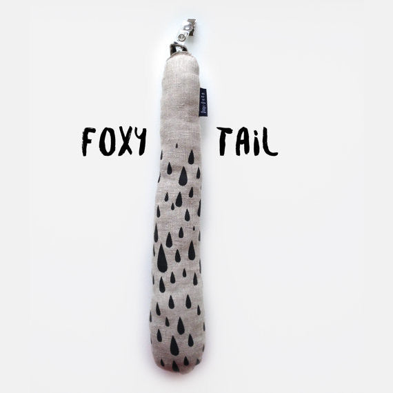 Foxy Tail / Screen Printed On Natural Linen A (9382267016)