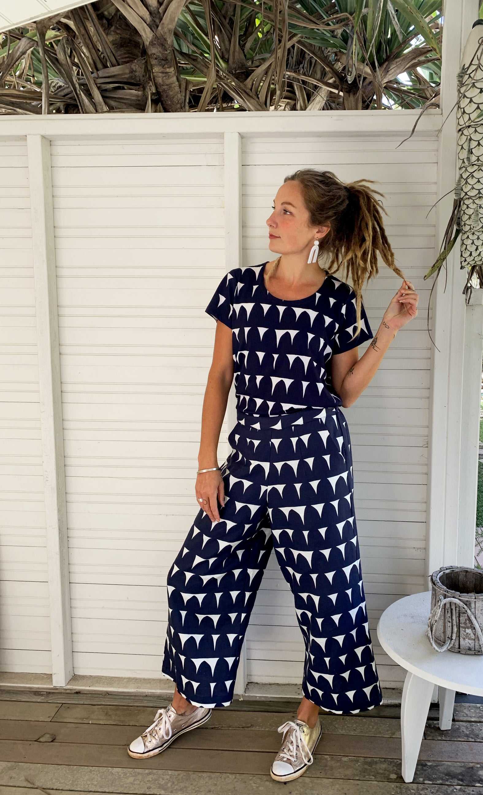 Waterhole Ripples 100% linen cotton pant's (4113953816672)