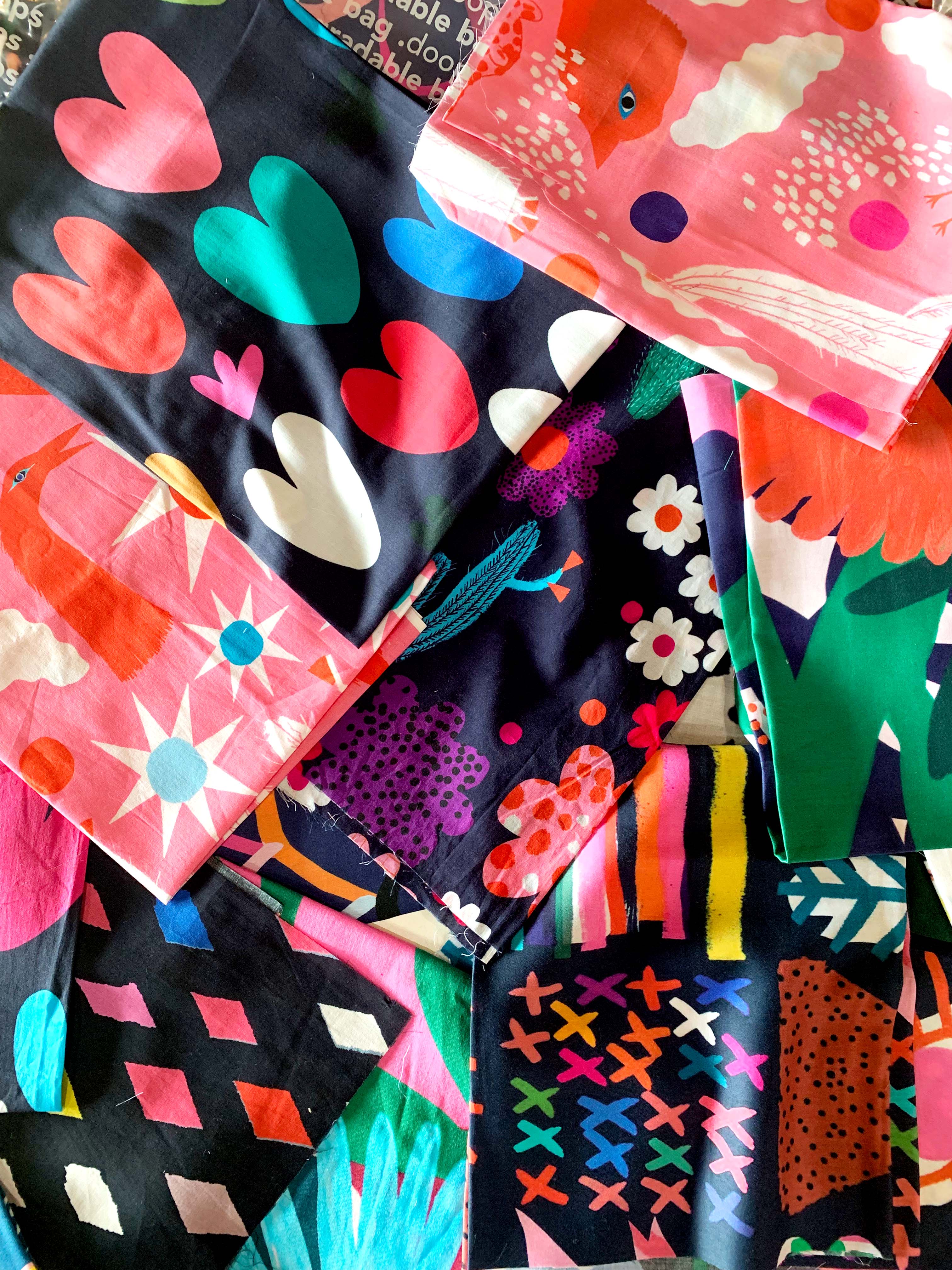 Fabric Remnants 100% cotton