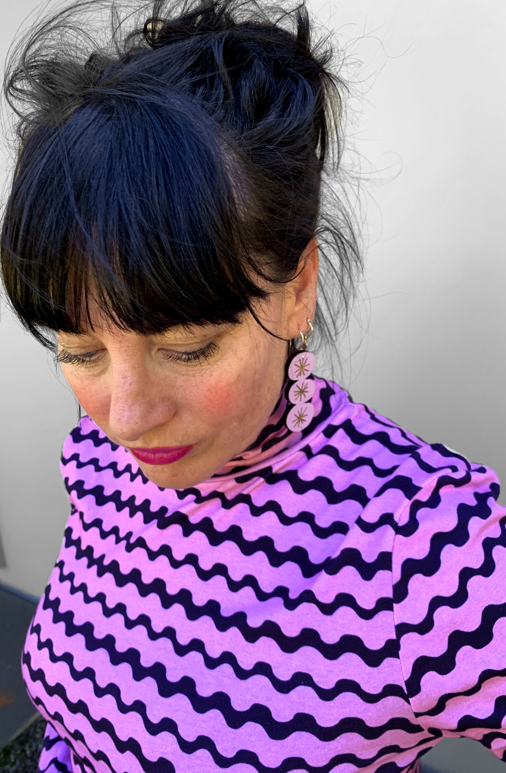 Squiggle Turtleneck 100% organic jersey cotton (6844292104345)