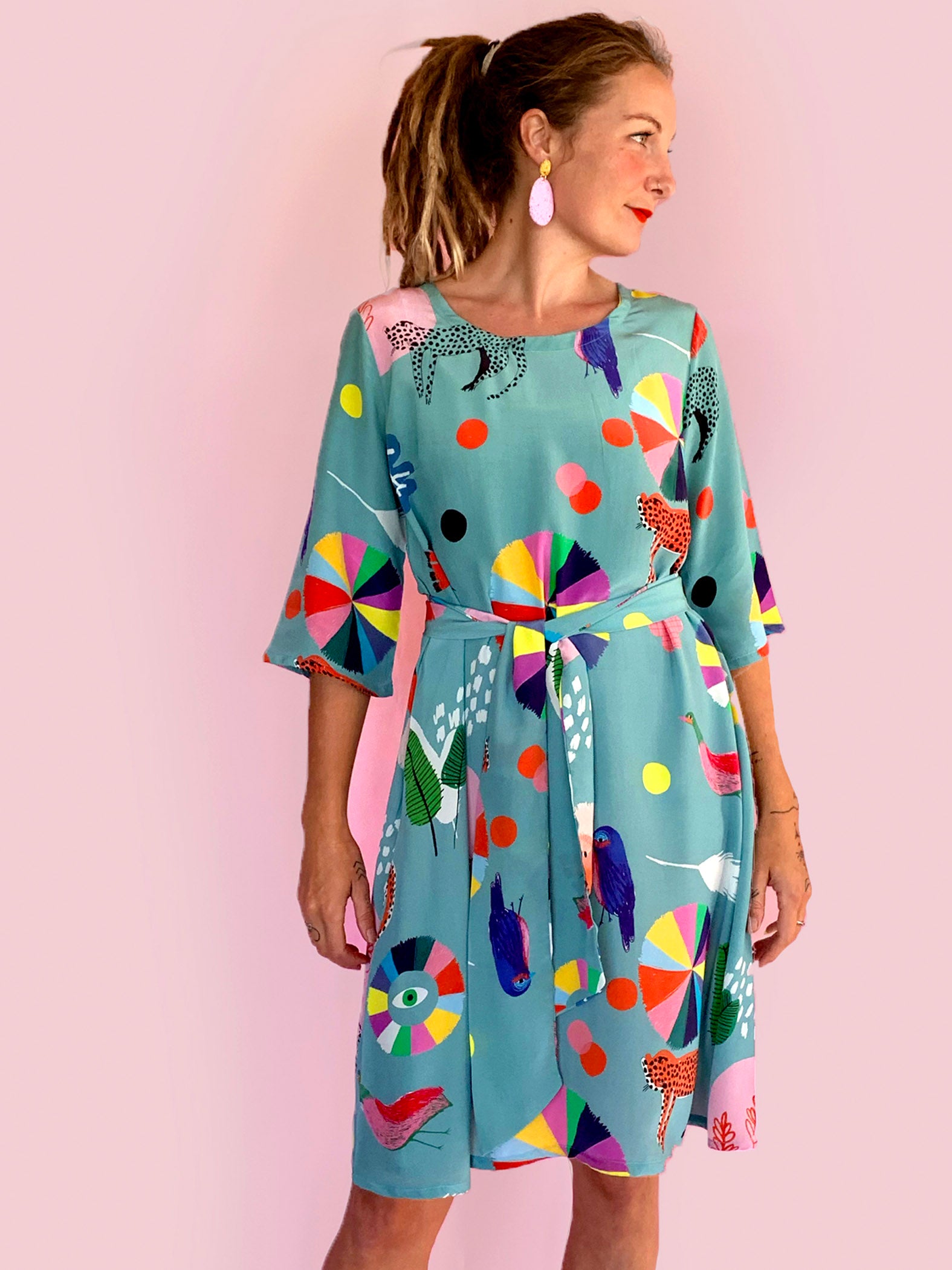 Spells mint viscose crepe