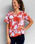 Option of 2 prints Blood Orange Scorpio & Cacti Scorpio 100% organic jersey T'shirt (6849798504601)