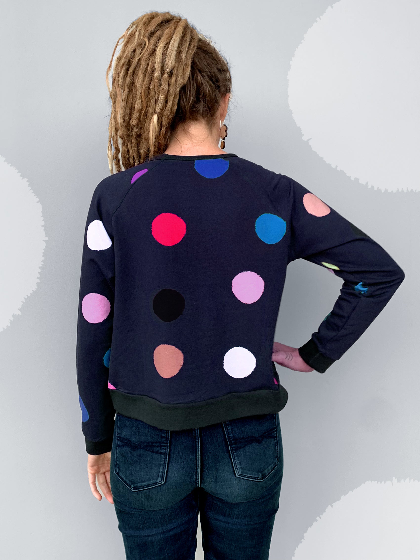 LAST ONES Large Confetti Cotton Fleece Jumper