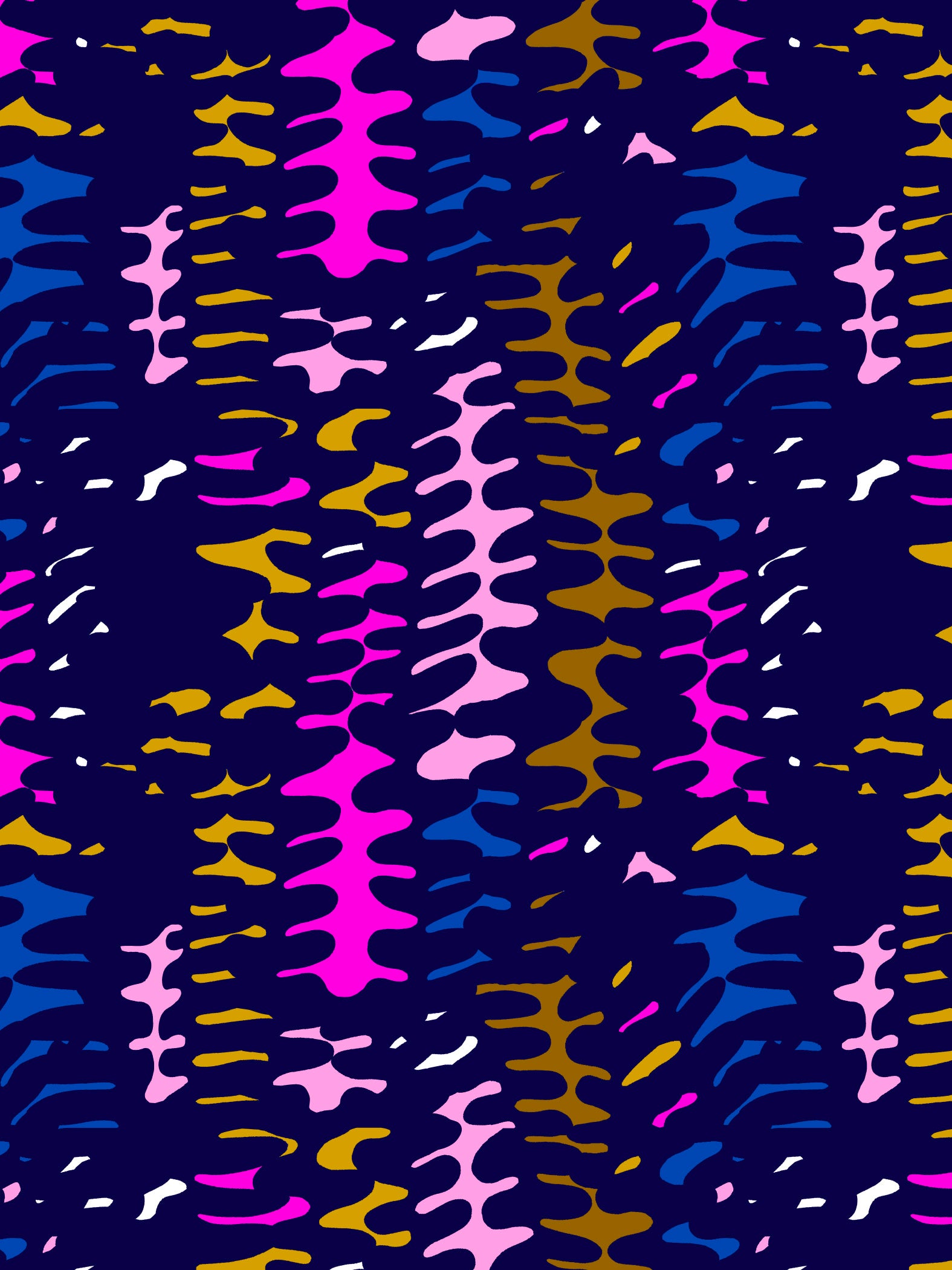 Night Fern viscose crepe