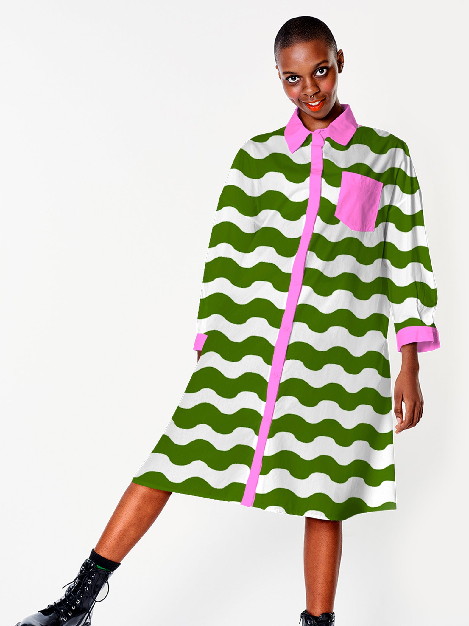 Seaweed organic cotton linen