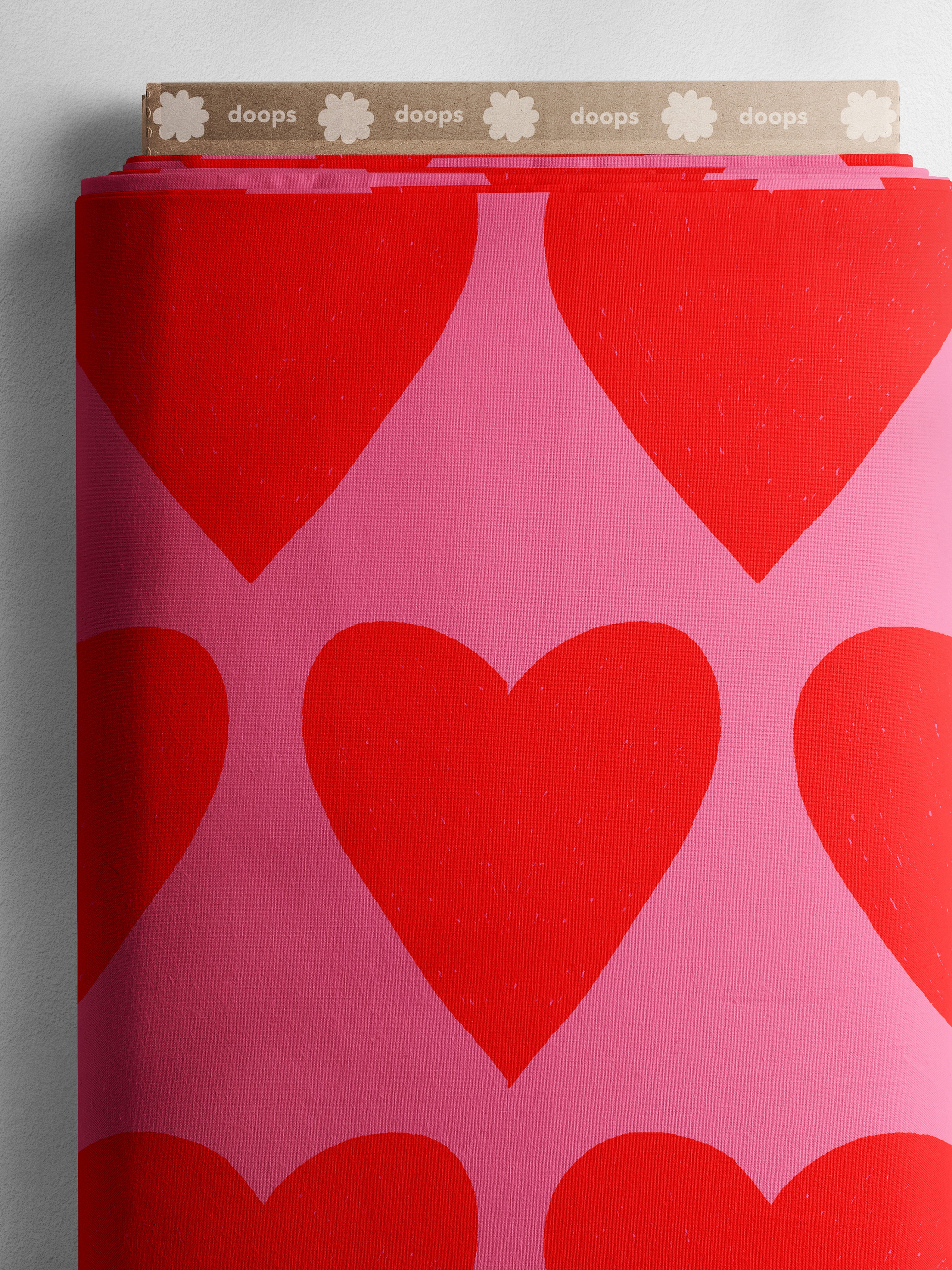 Hearts 100% cotton jersey