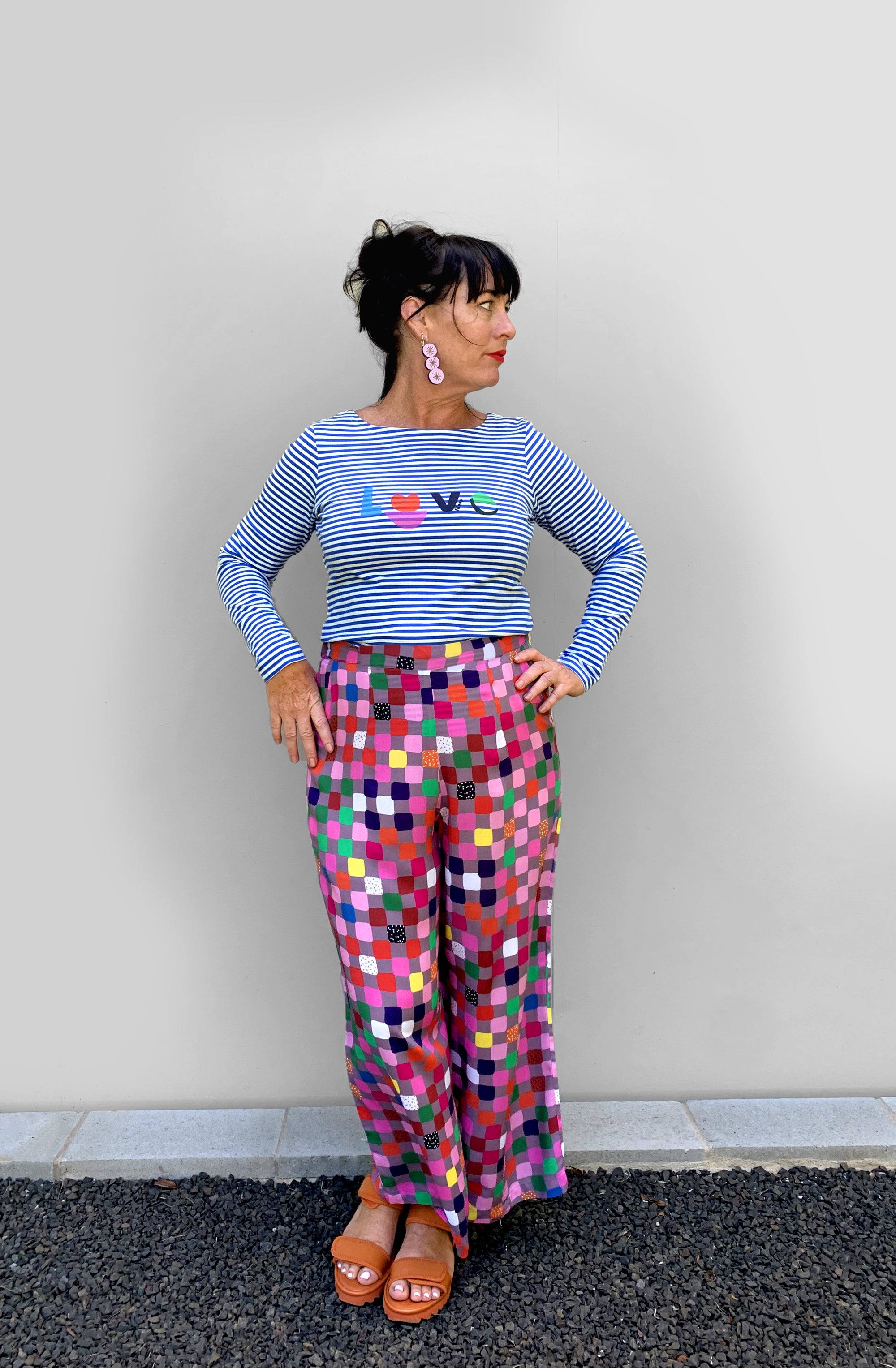 Check Bomb 100% cotton pants (6843098792089)