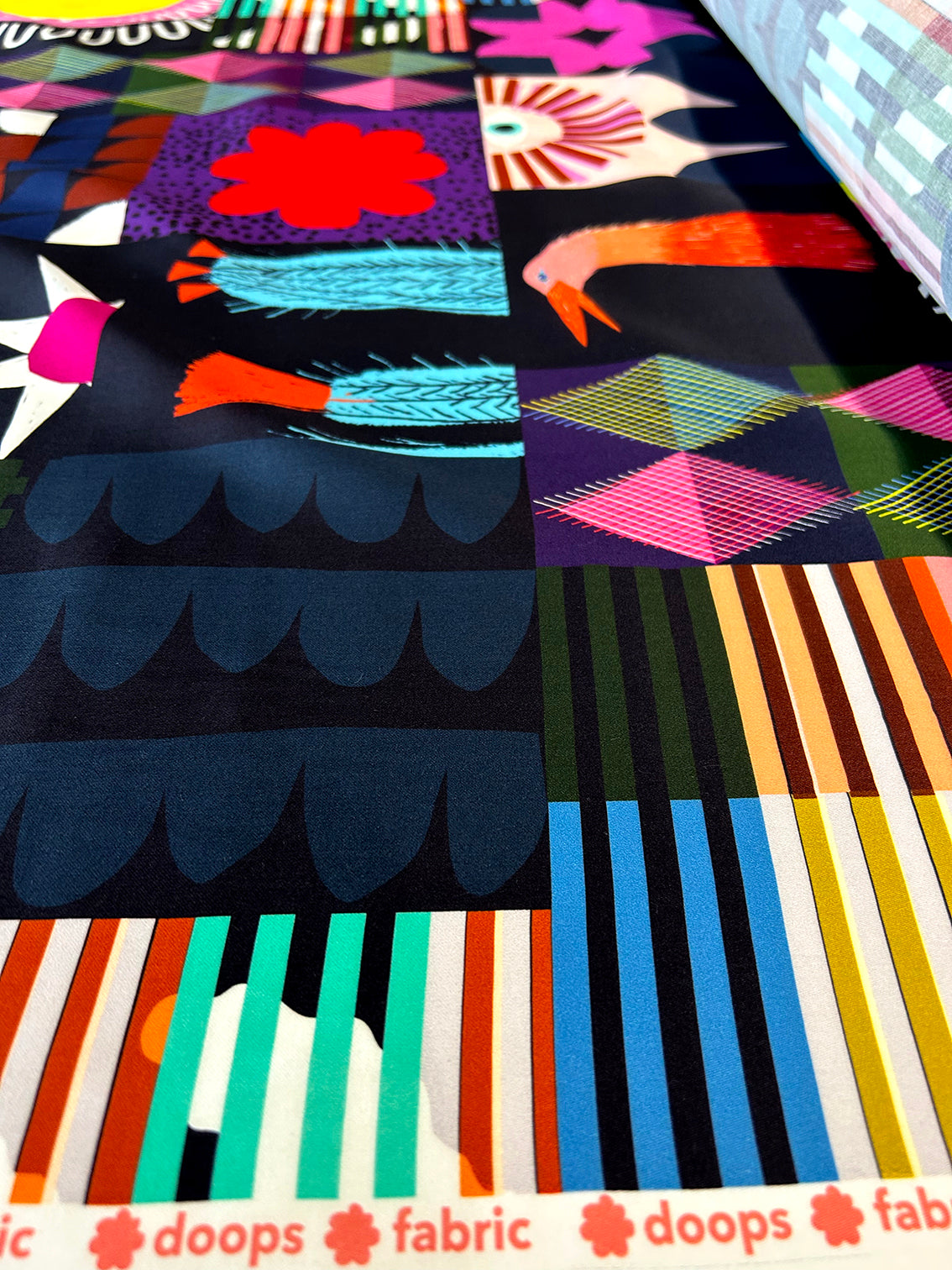 Doops Check Play jersey (CUT PIECE 50CM)