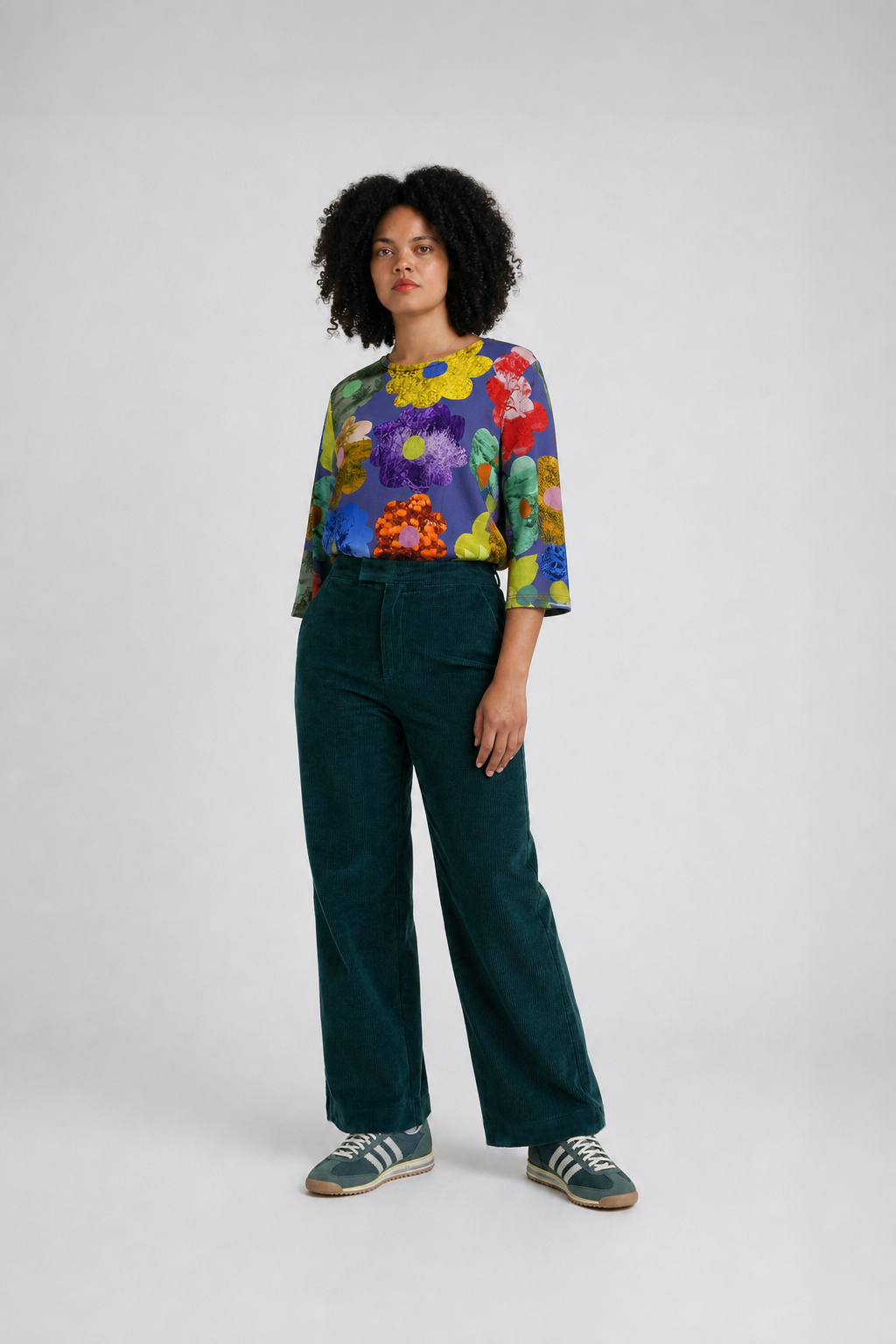 Electric Bloom Jersey Top