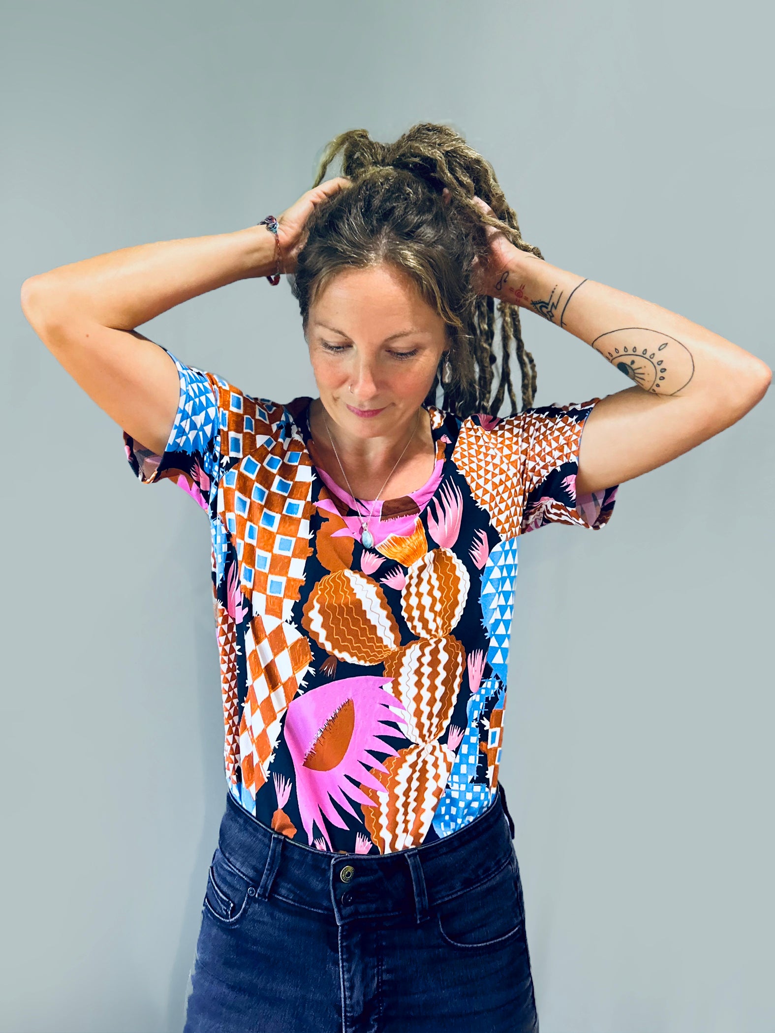 Bloom Cacti Jersey T&#39;dress - Last Ones