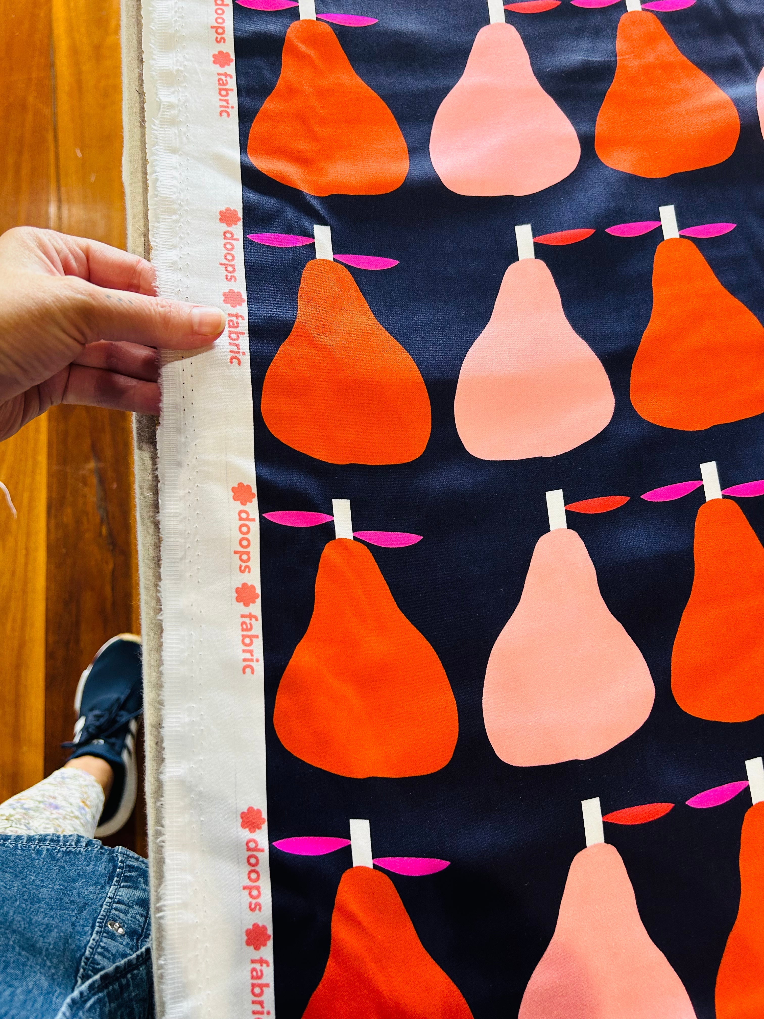 Pink Pear cotton (CUT PIECE 1M $15)