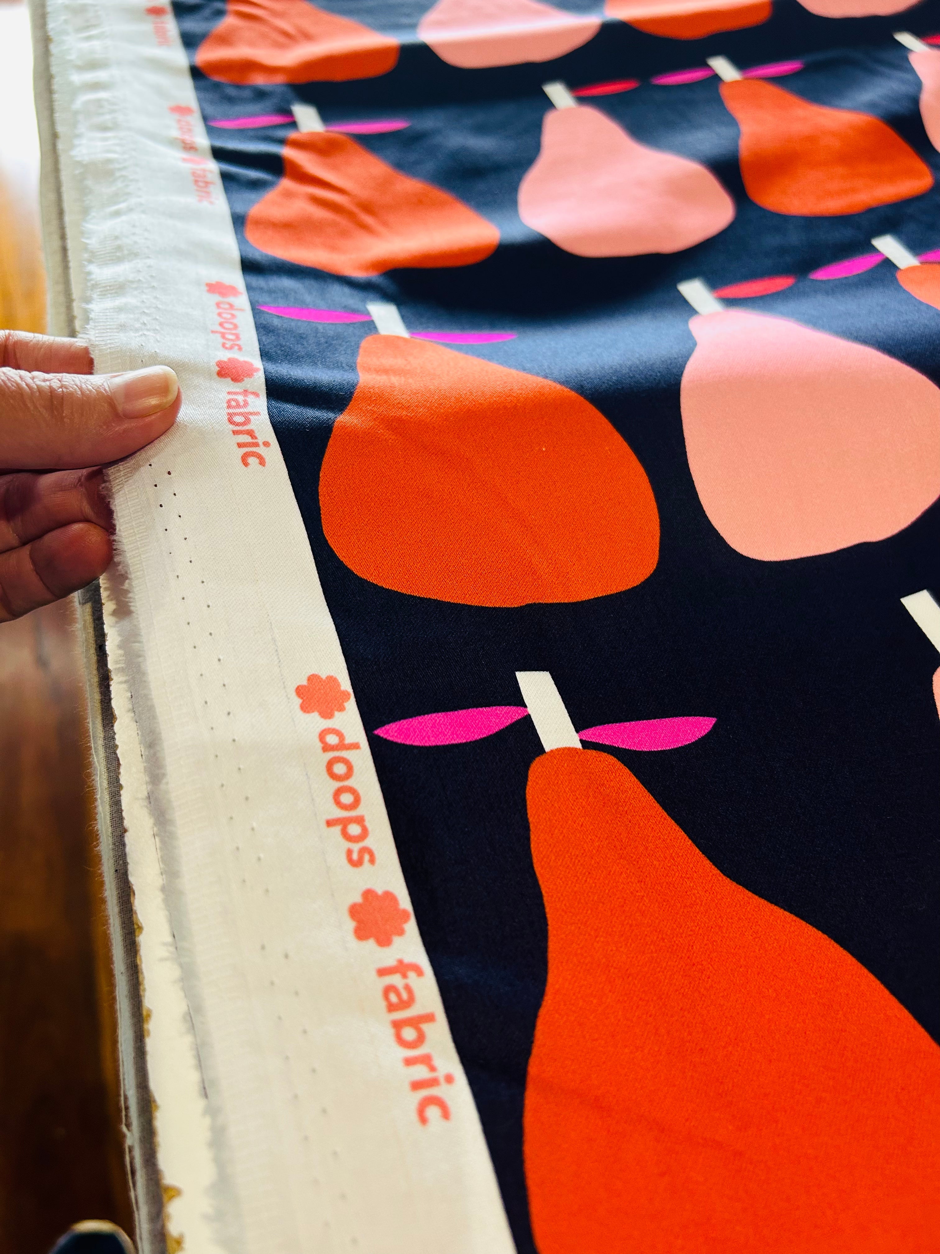Pink Pear cotton (CUT PIECE 1M $15)
