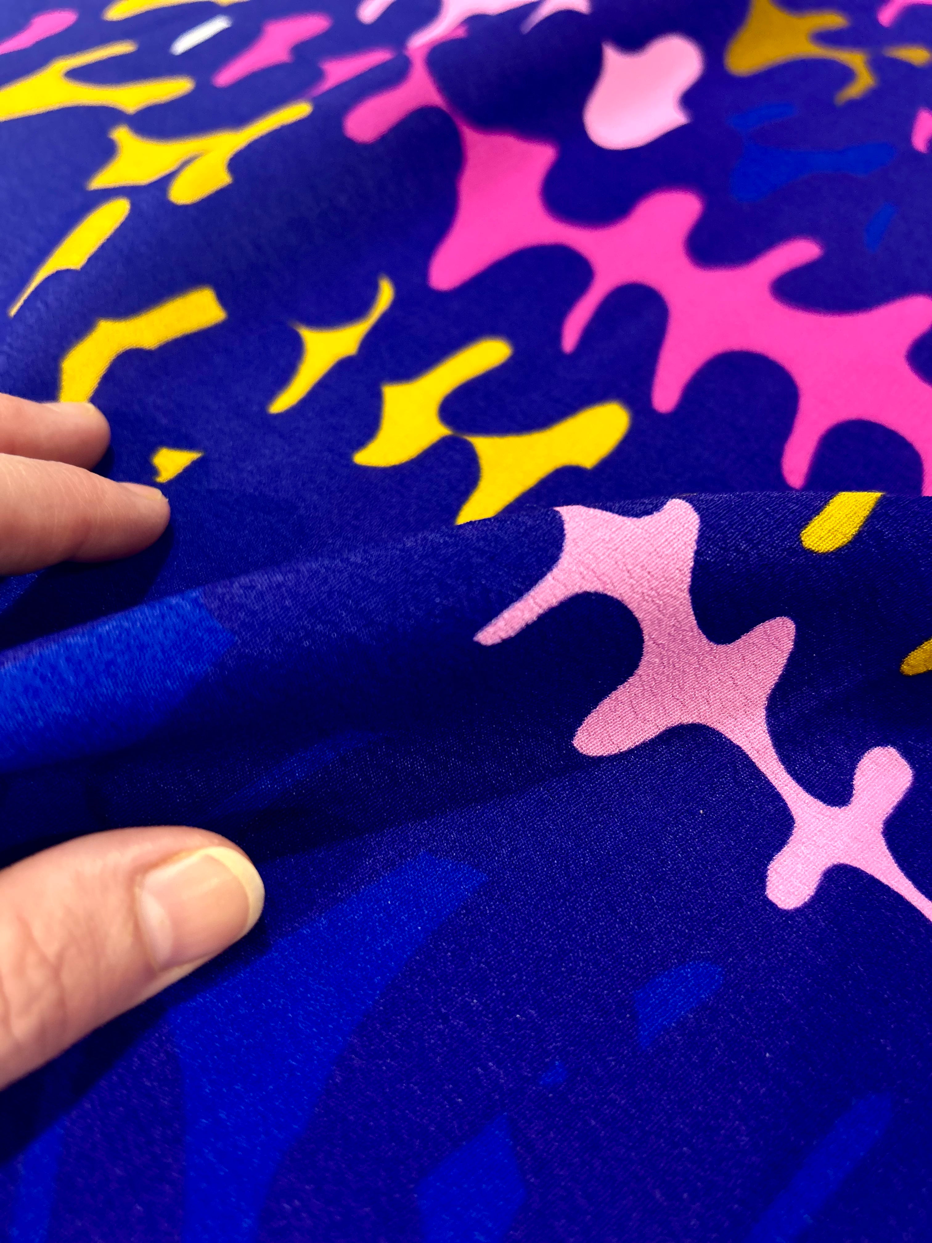 Night Fern viscose crepe