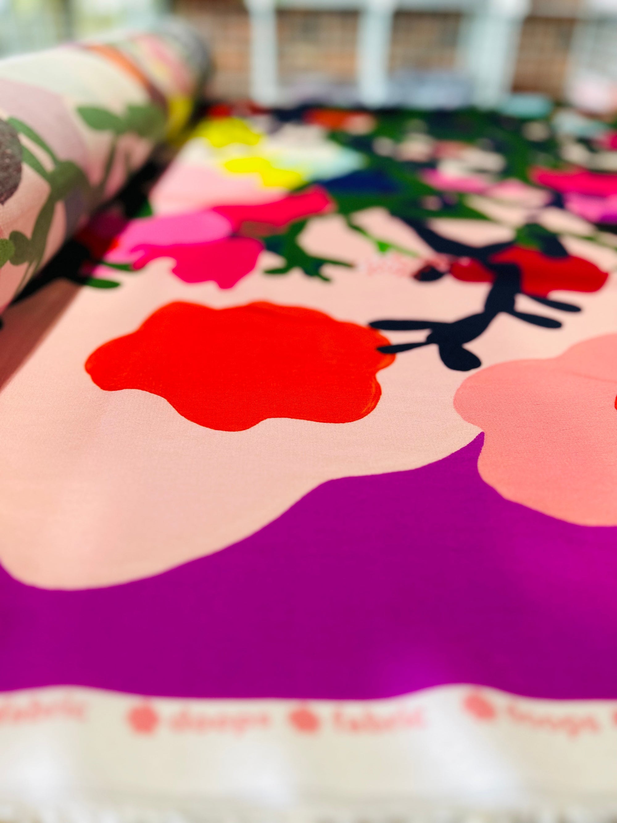 Mor Mor&#39;s Garden viscose crepe (CUT PIECE 2.2M $35)