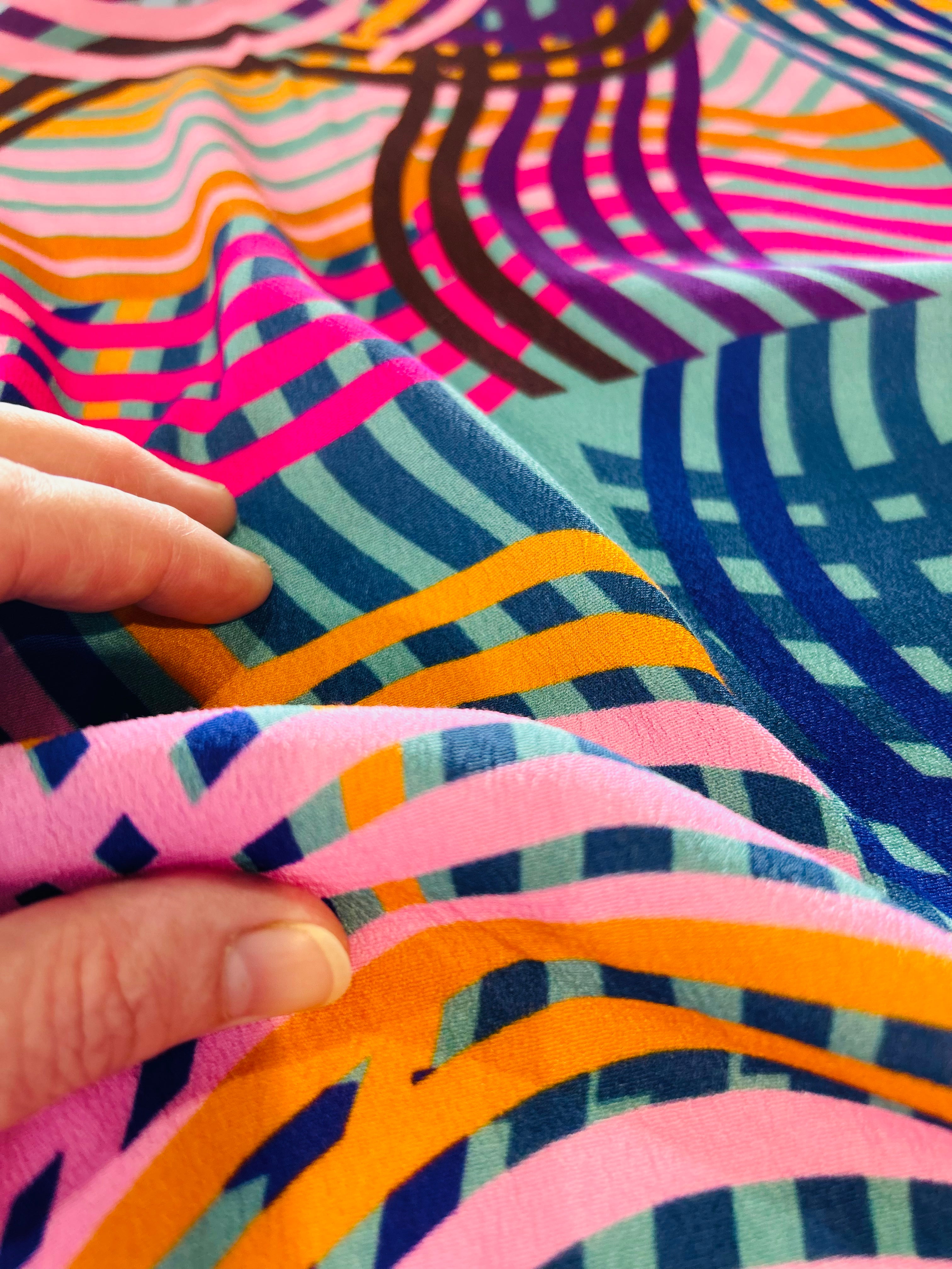 Ripples viscose crepe