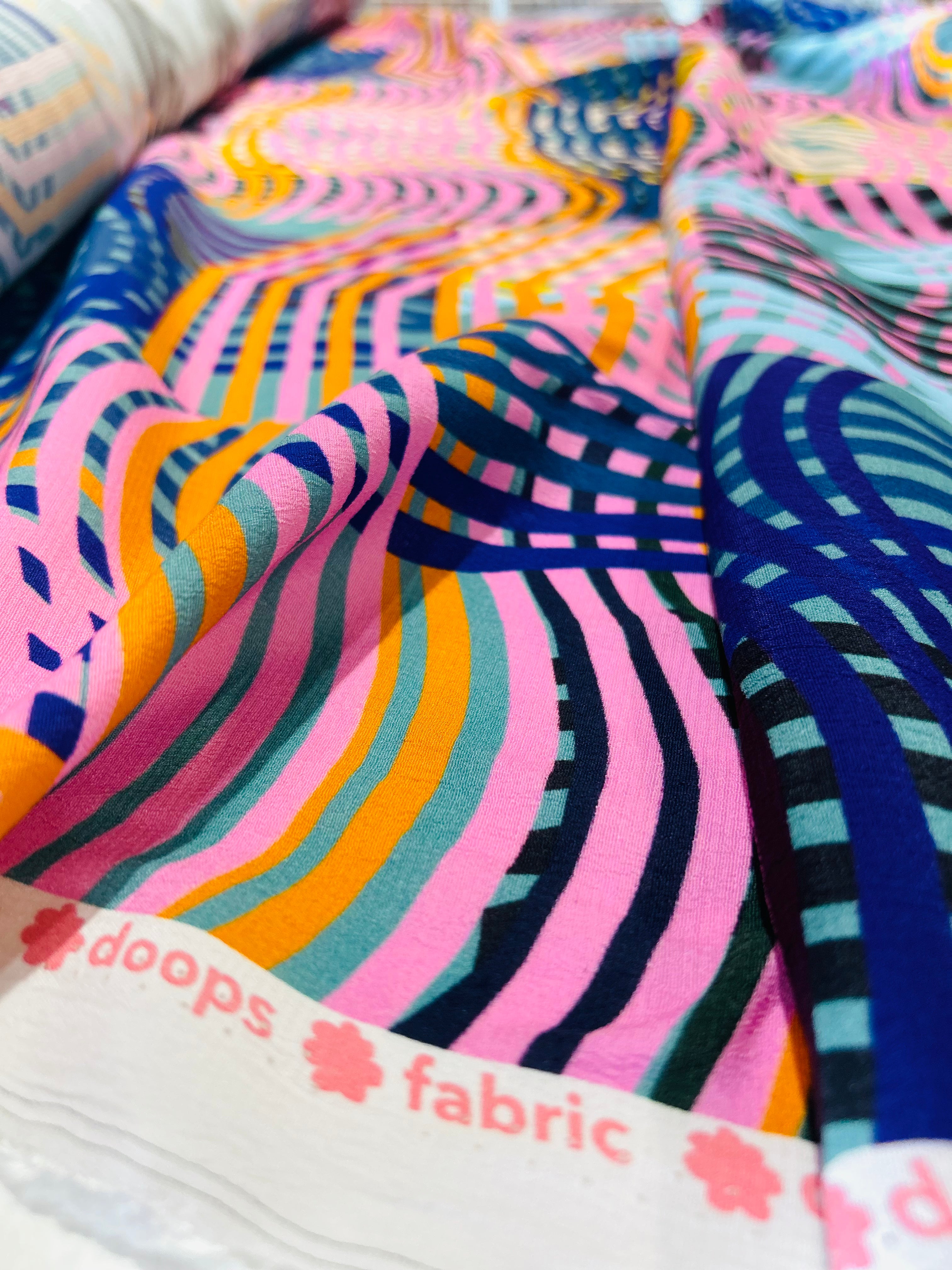 Ripples viscose crepe