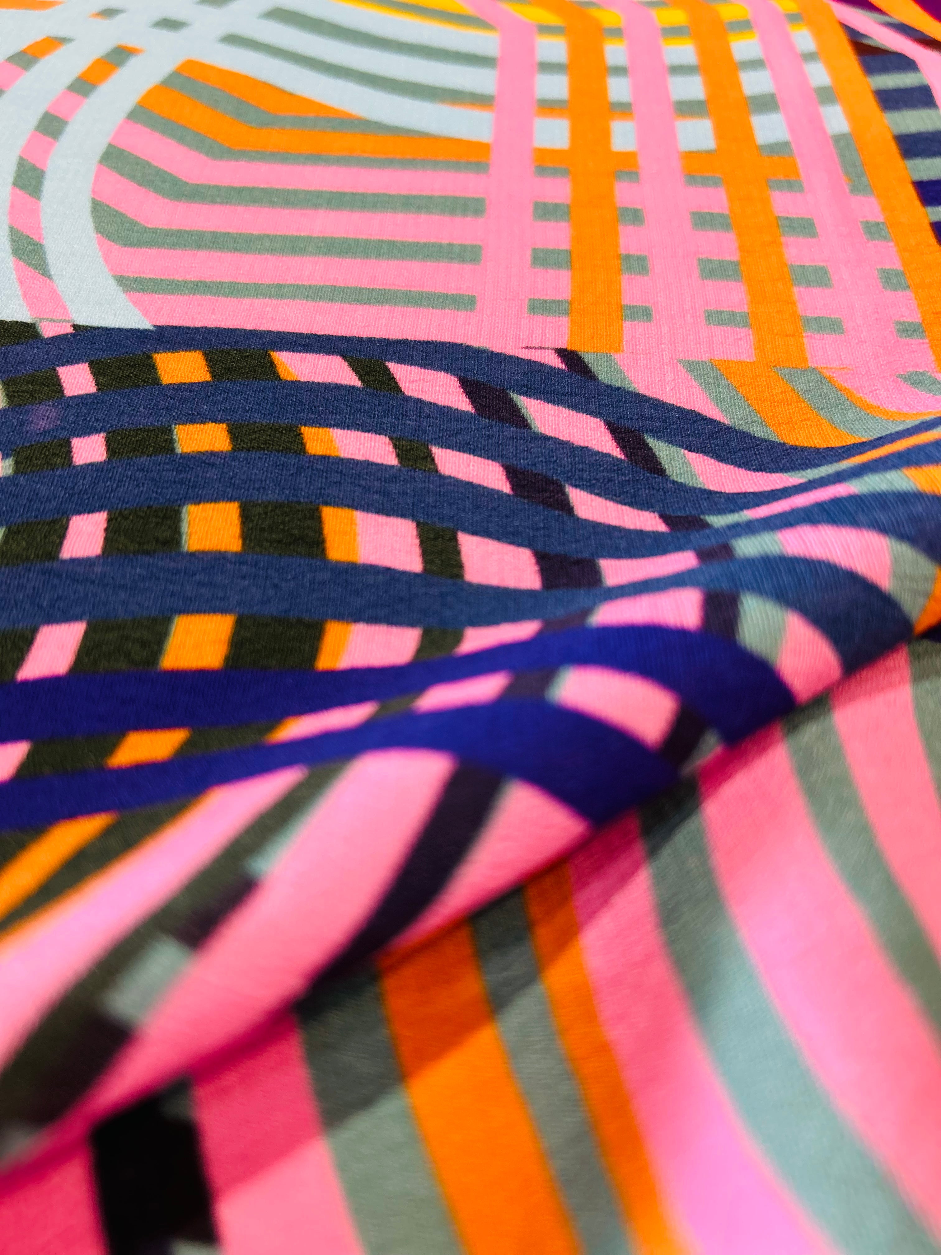 Ripples viscose crepe