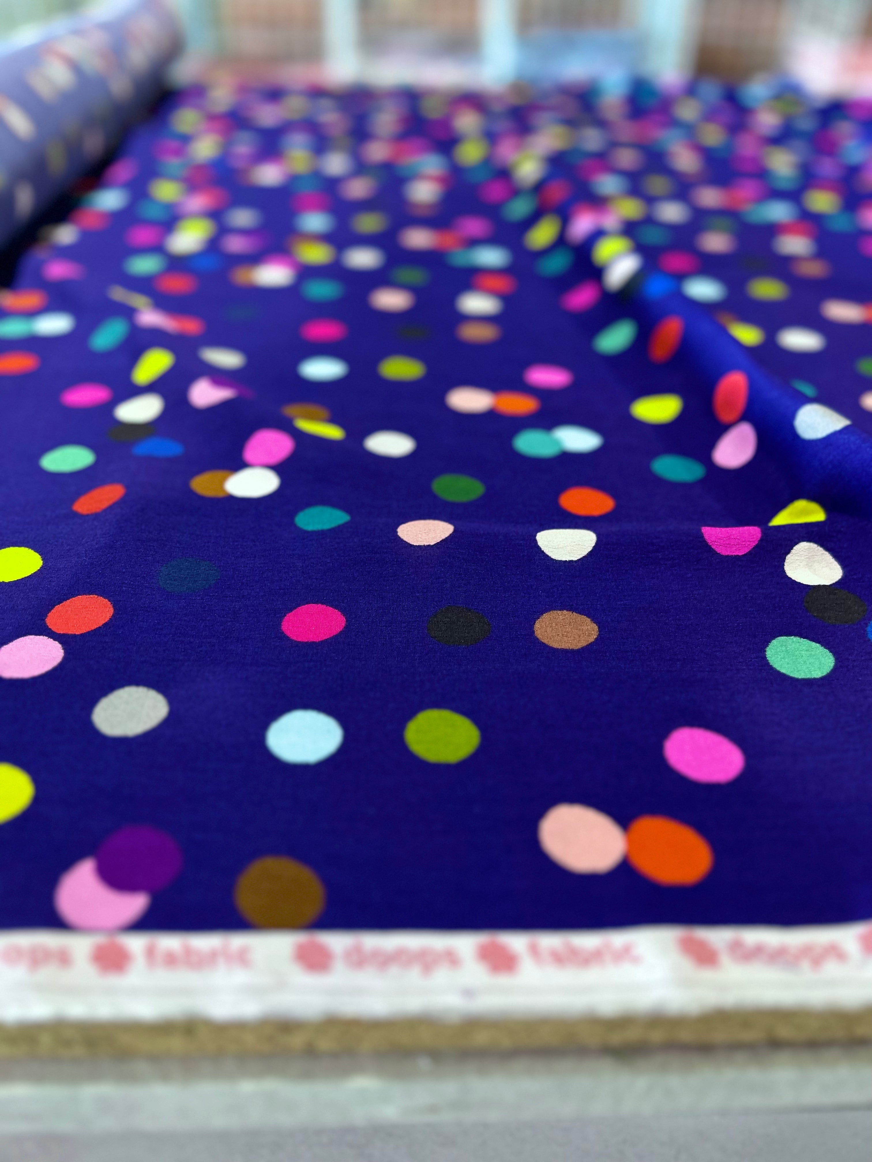 Confetti viscose crepe