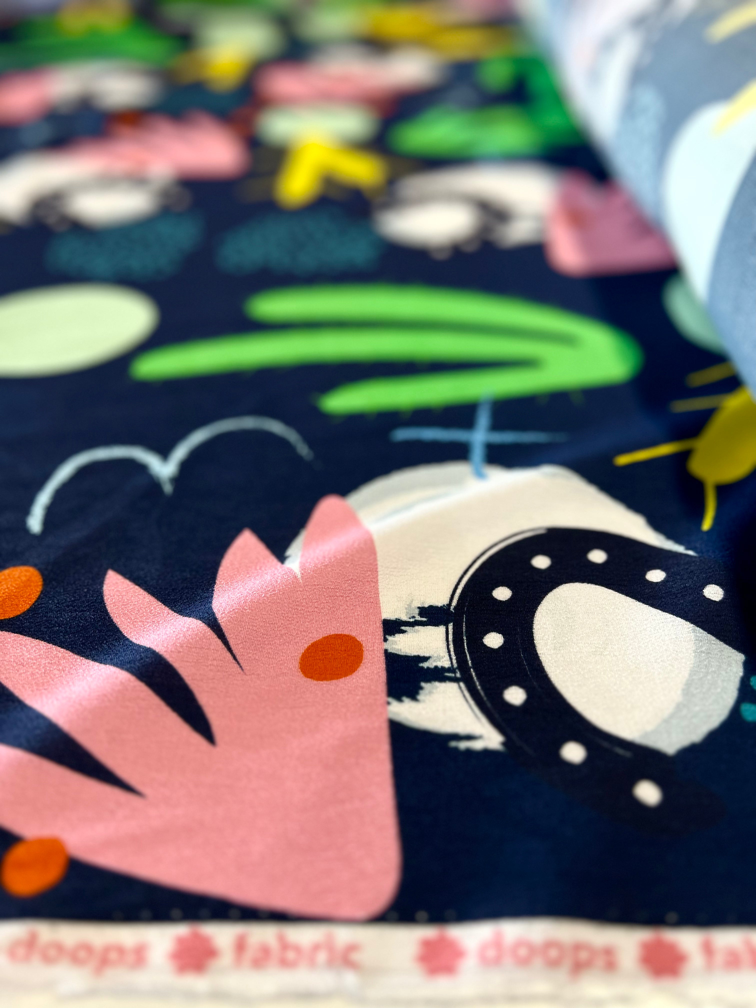 Cowgirl Cactus viscose crepe