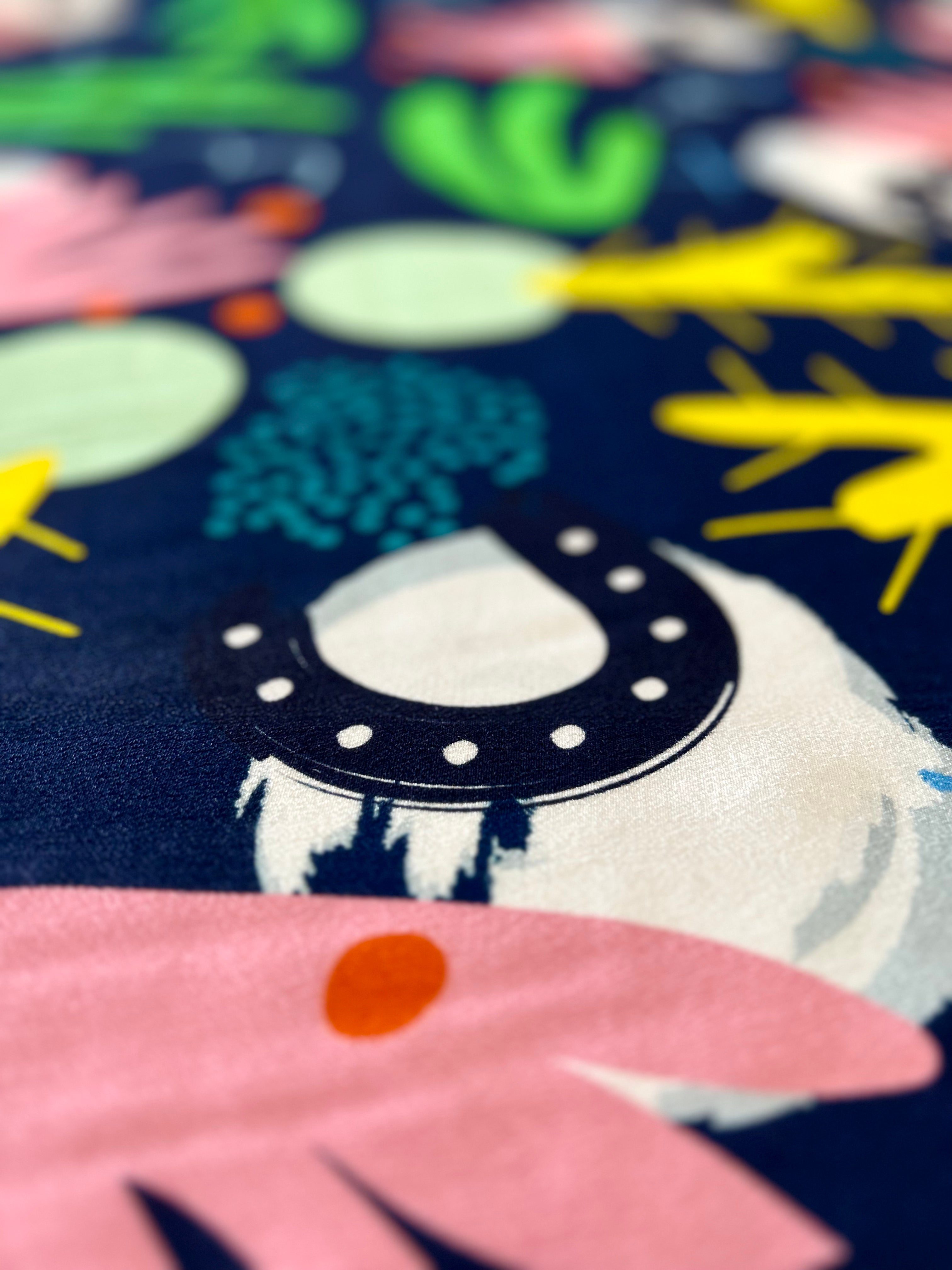 Cowgirl Cactus viscose crepe