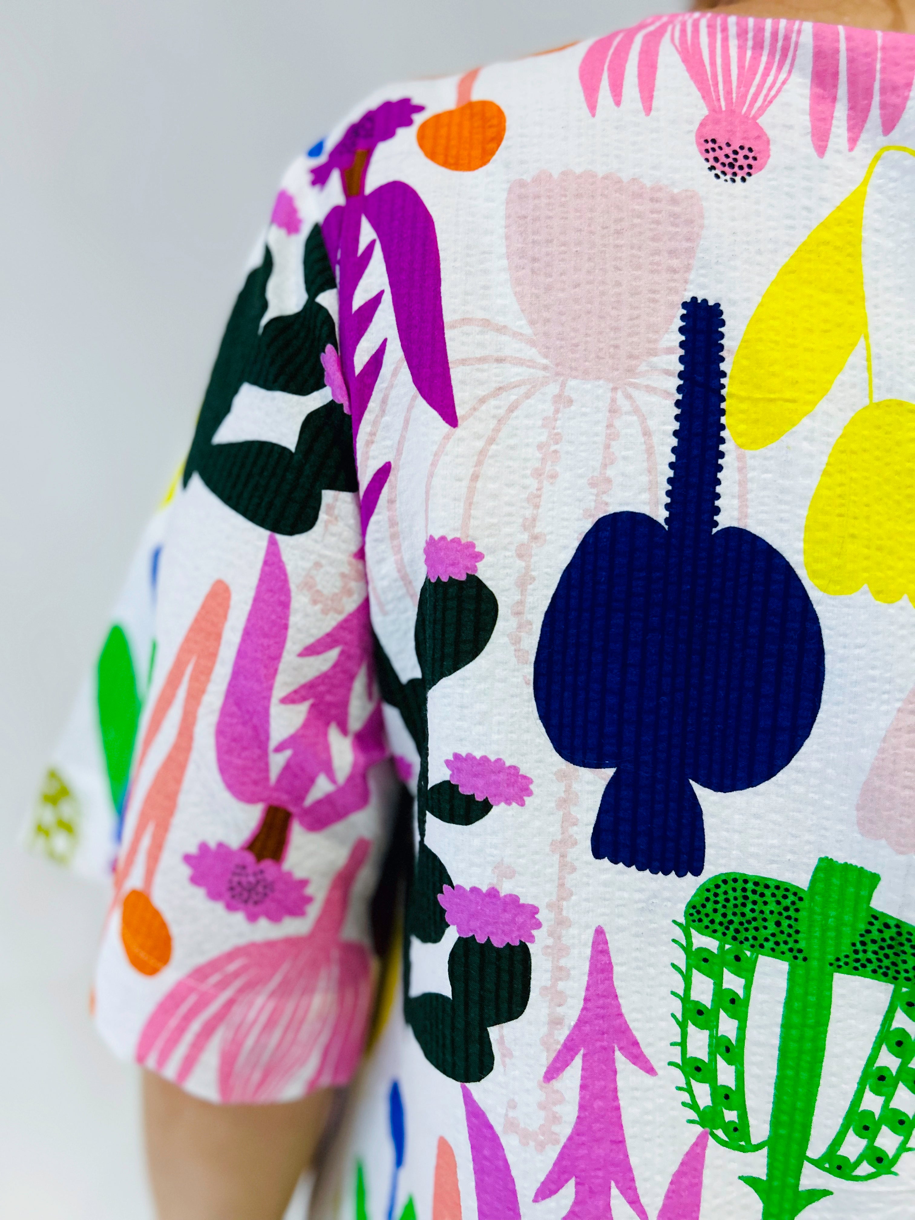 The Artist Garden 100% seersucker cotton dress