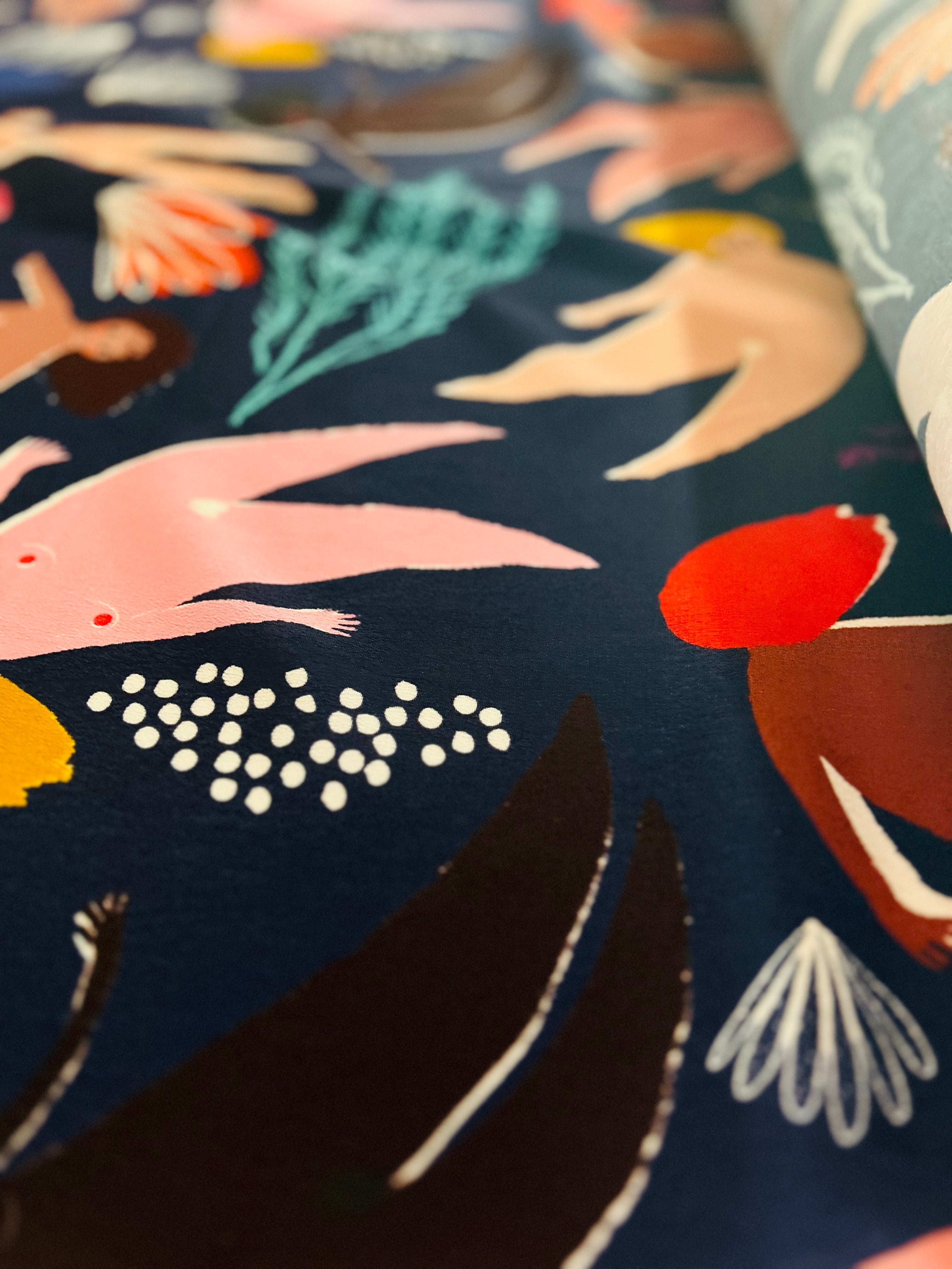 Bathing Seaweed Ladies viscose crepe (CUT PIECE 2.3M $30)