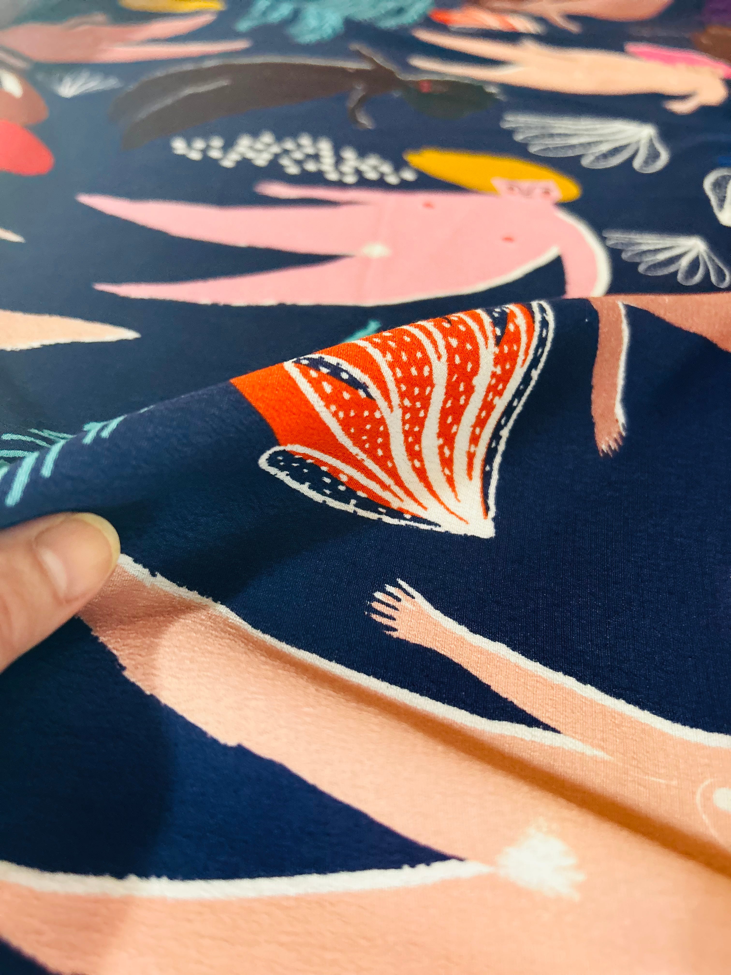 Bathing Seaweed Ladies viscose crepe (CUT PIECE 2.3M $30)