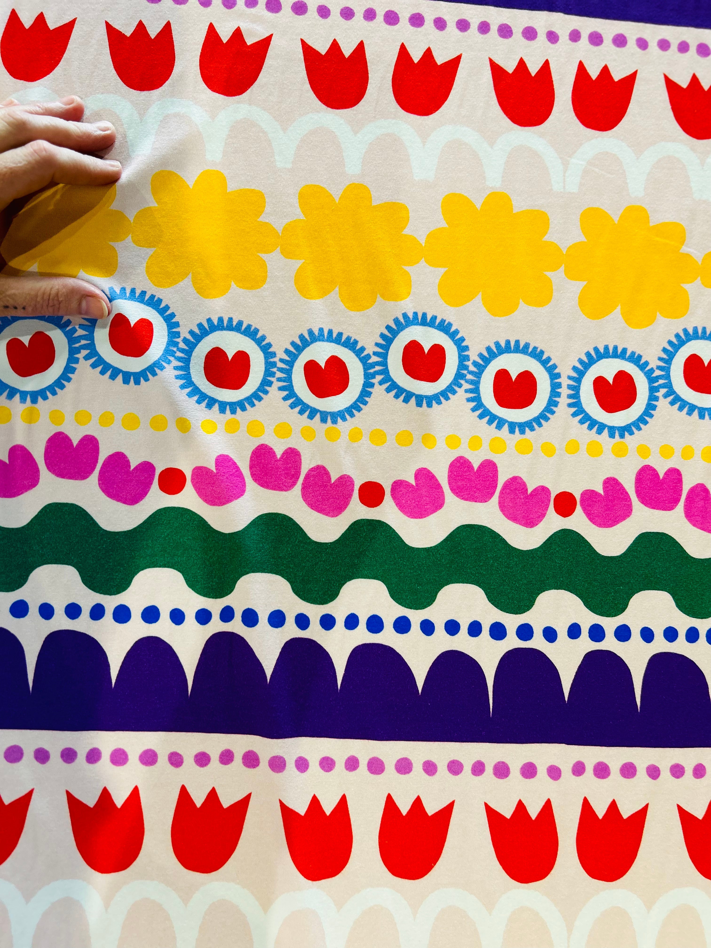 Swedish Love jersey  (CUT PIECE 1.8M $22)