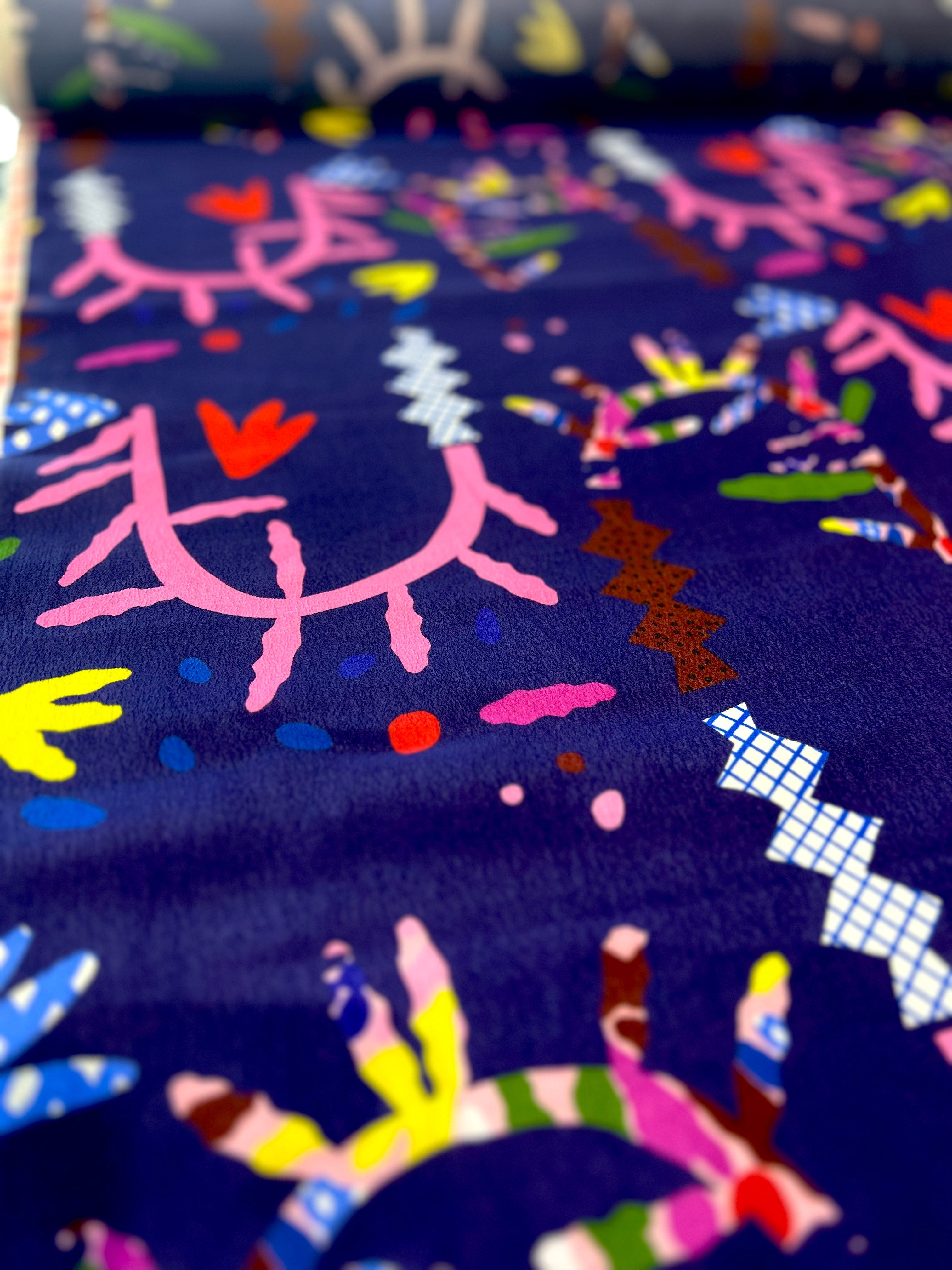 Jardiniere viscose crepe (CUT PIECE 2M $30)