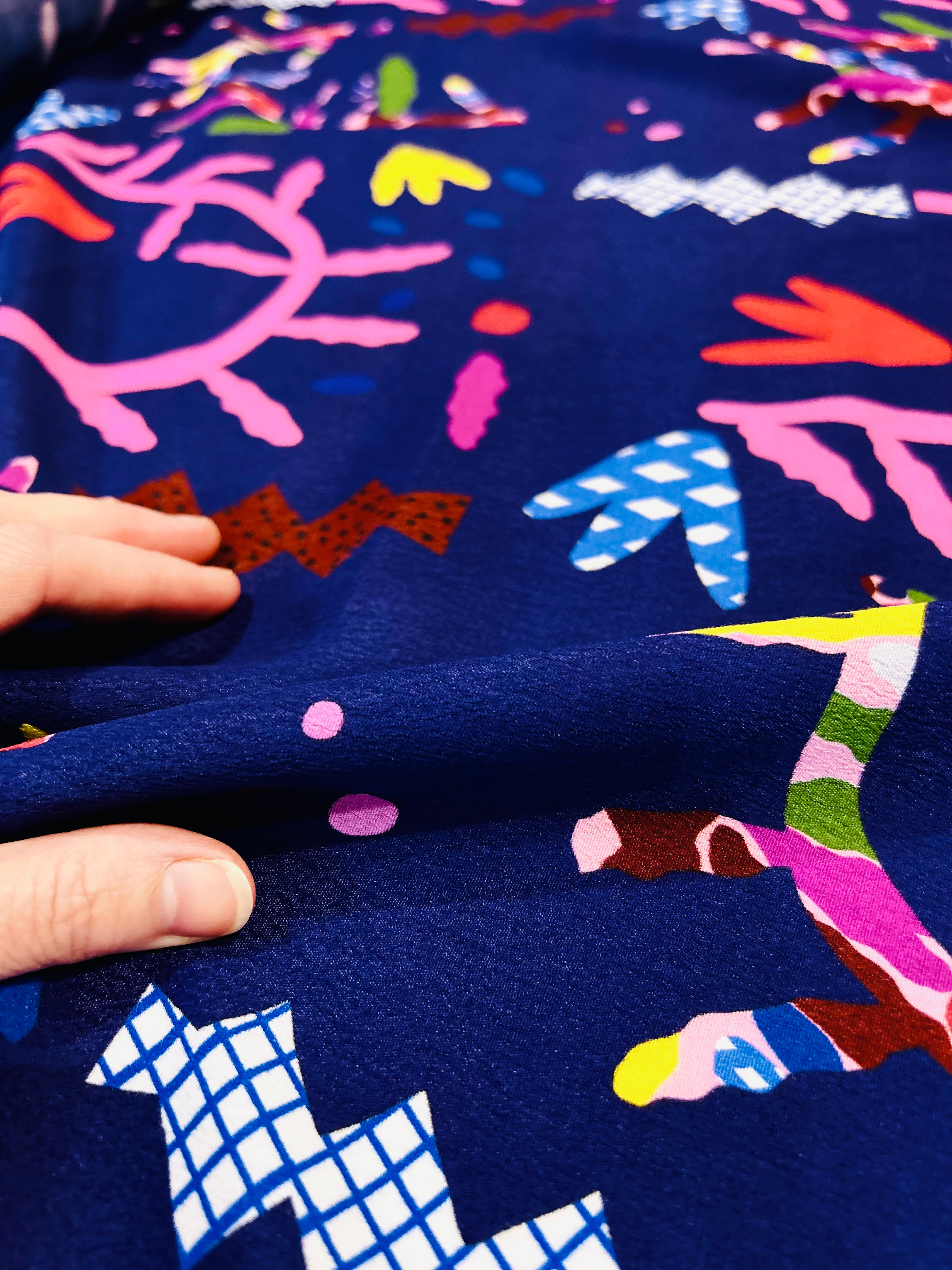 Jardiniere viscose crepe