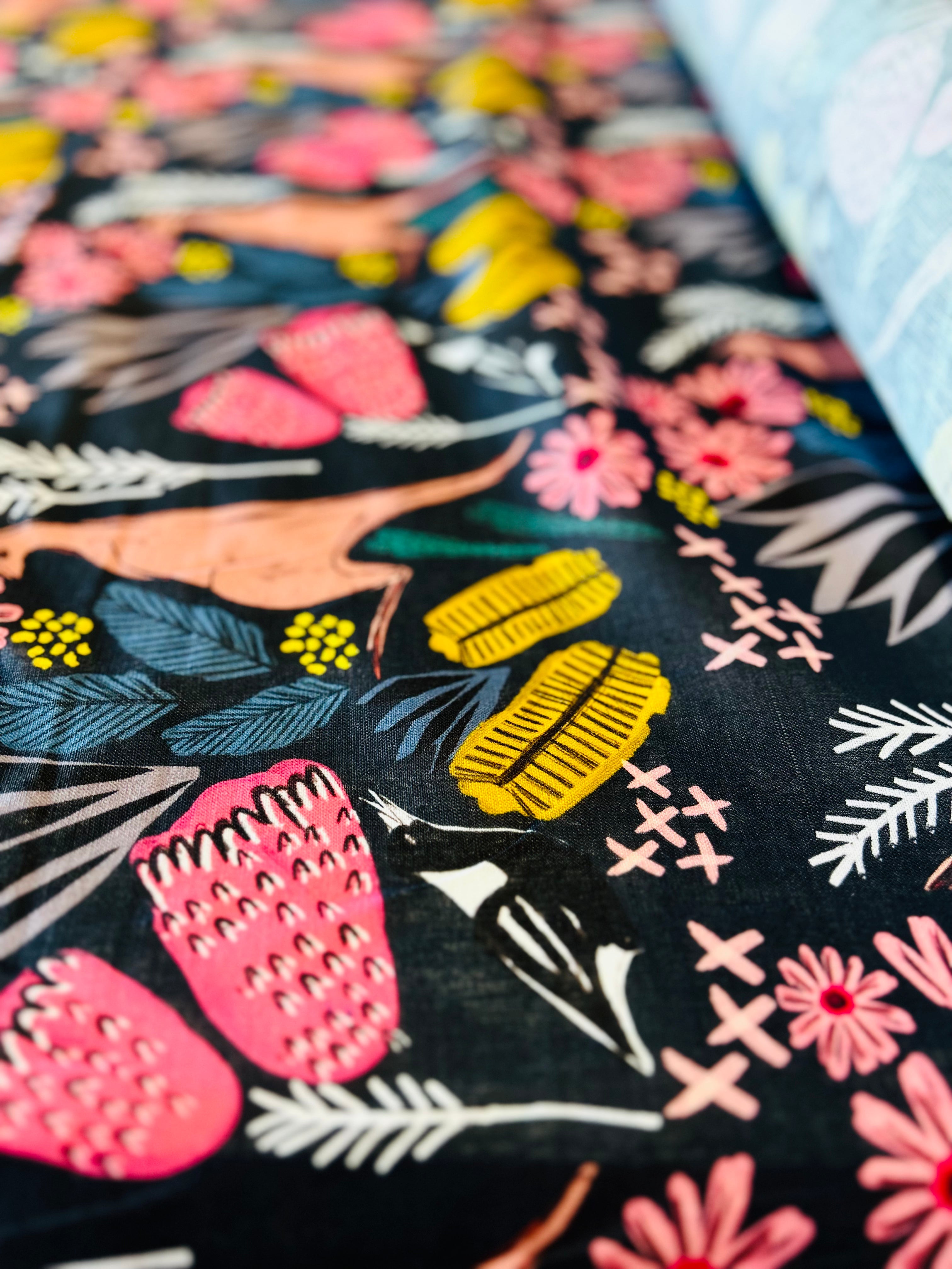 Cowley Fields organic cotton linen (CUT PIECE 4.1M $50)
