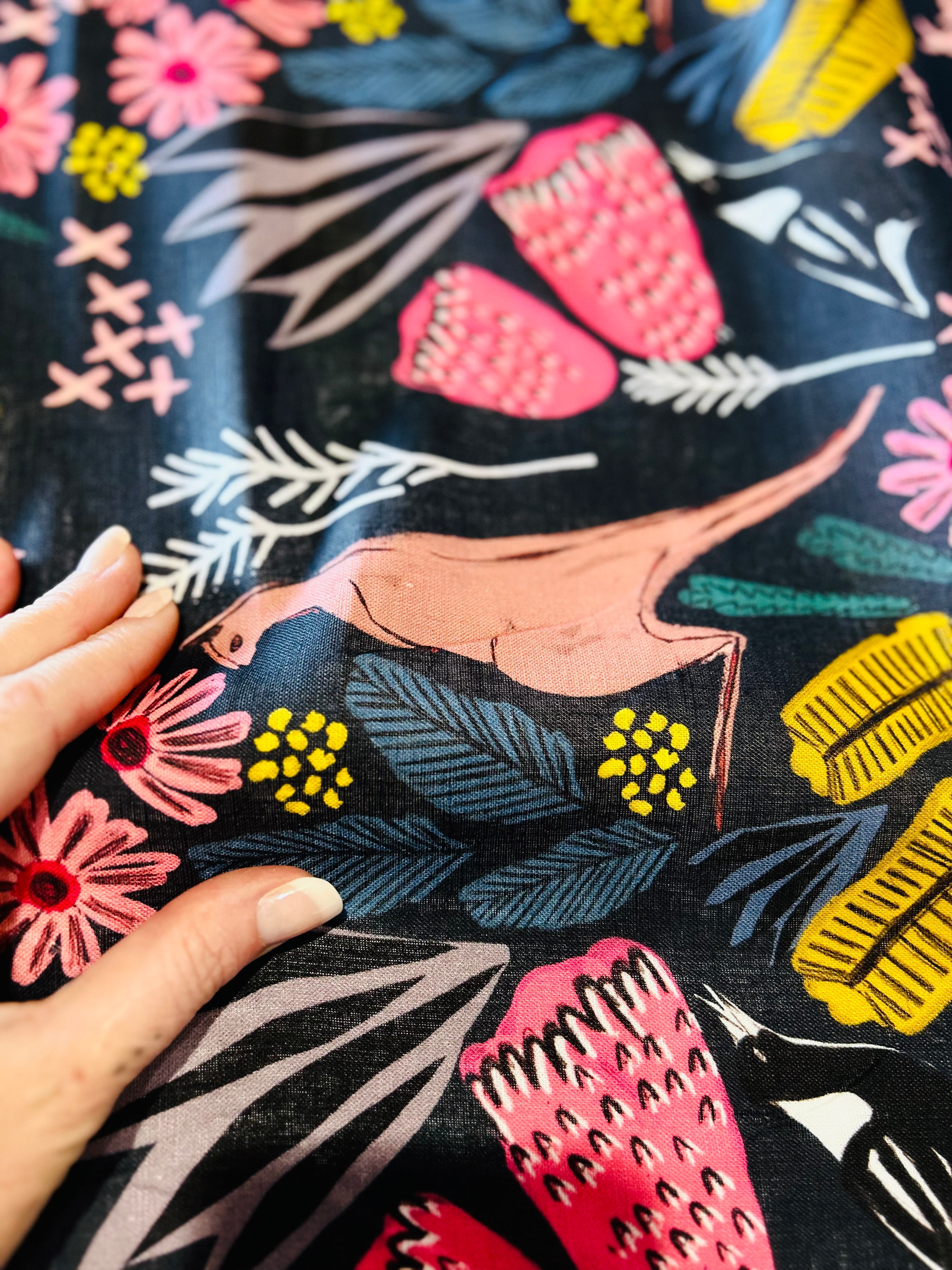 Cowley Fields organic cotton linen (CUT PIECE 4.1M $50)