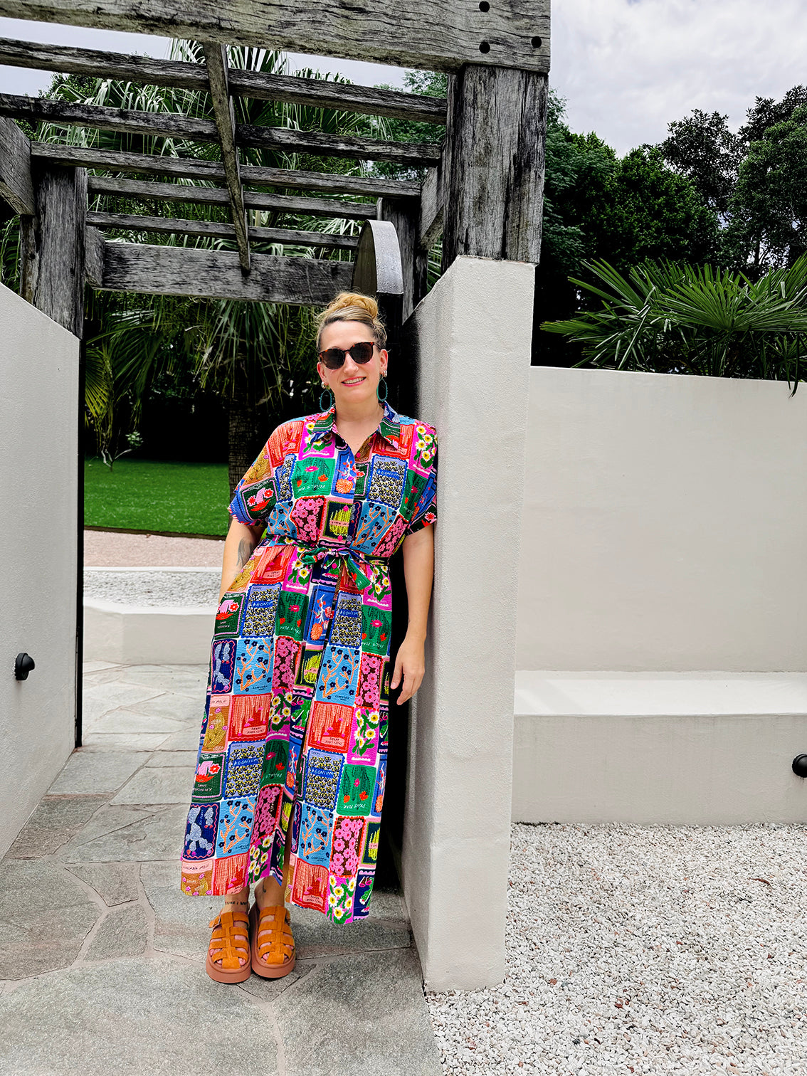 Succulent Love cotton seersucker dress