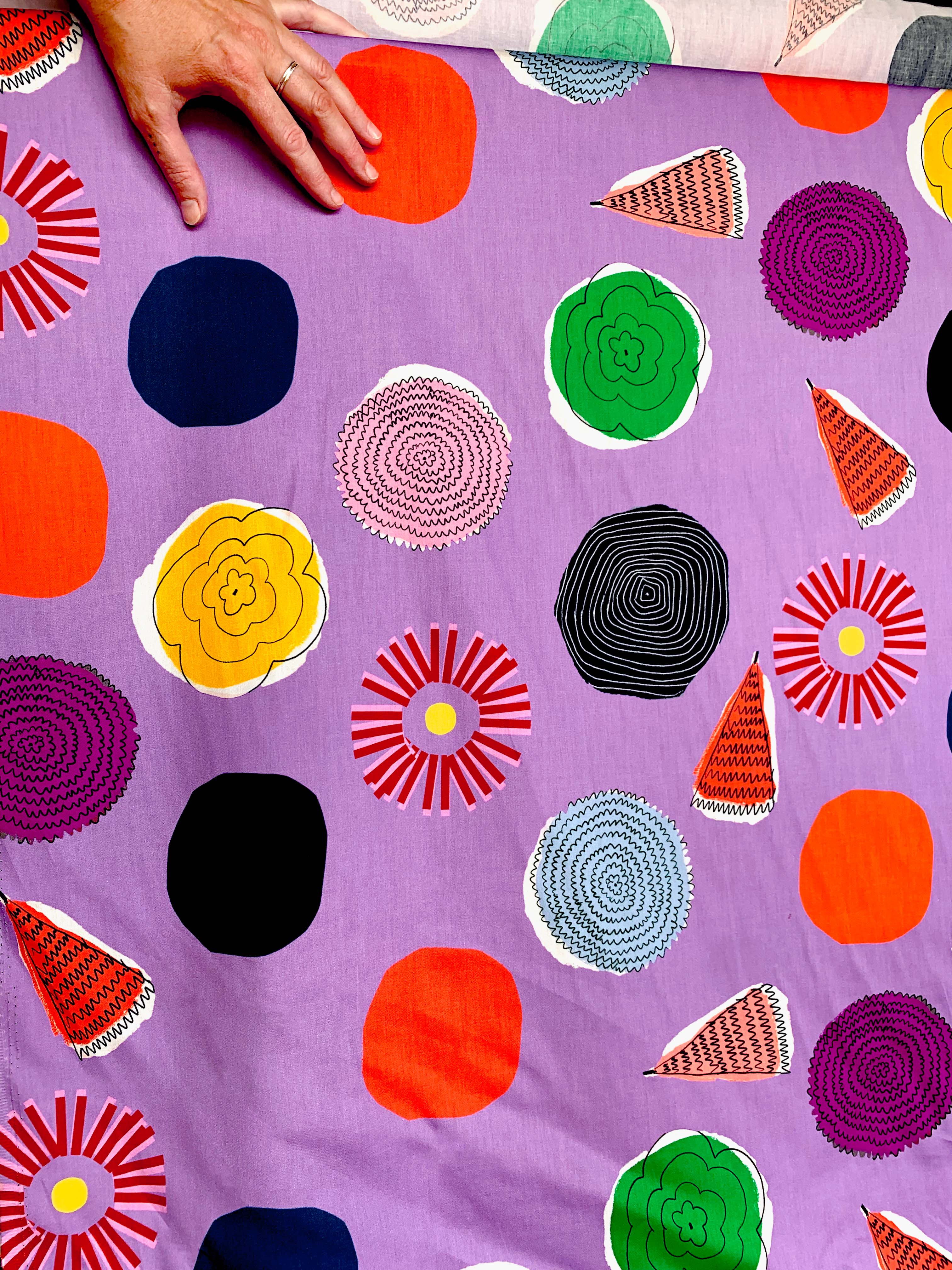 Umbrella Fun denim (cut piece 50cm) large scale