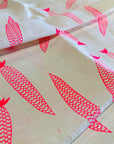 LAST ONE!  Screen Printed Point Corn table runner . Or fabric for sewing project.