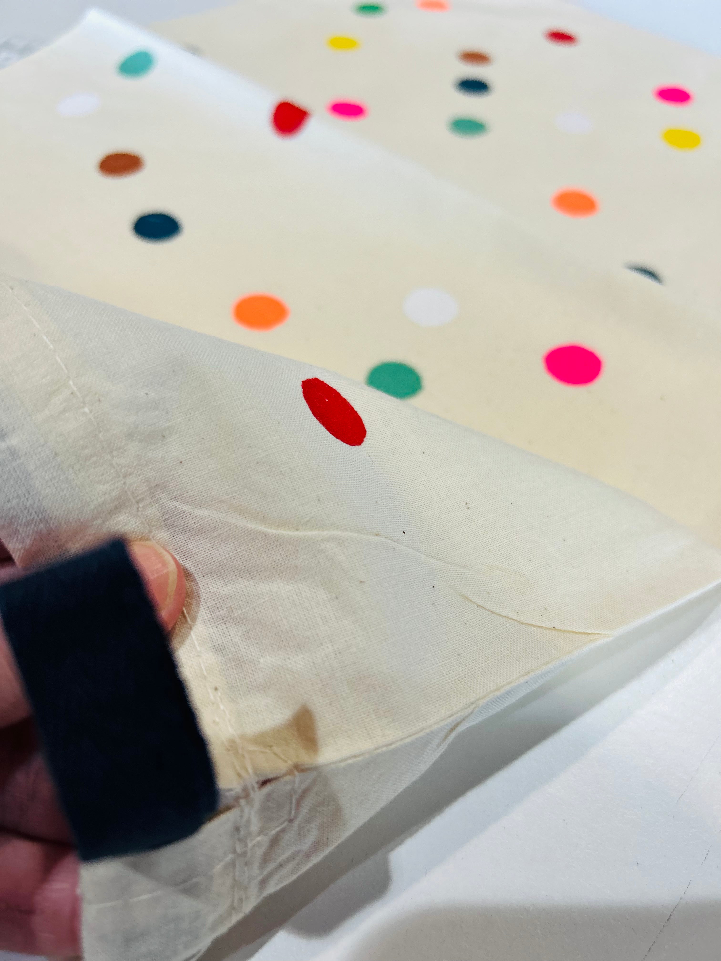 Confetti drawstring bag (screen printed) original doops piece