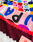 SAMPLES!  Doops Colours 95% cotton 5% Silk Scarf/Sarong + Bag