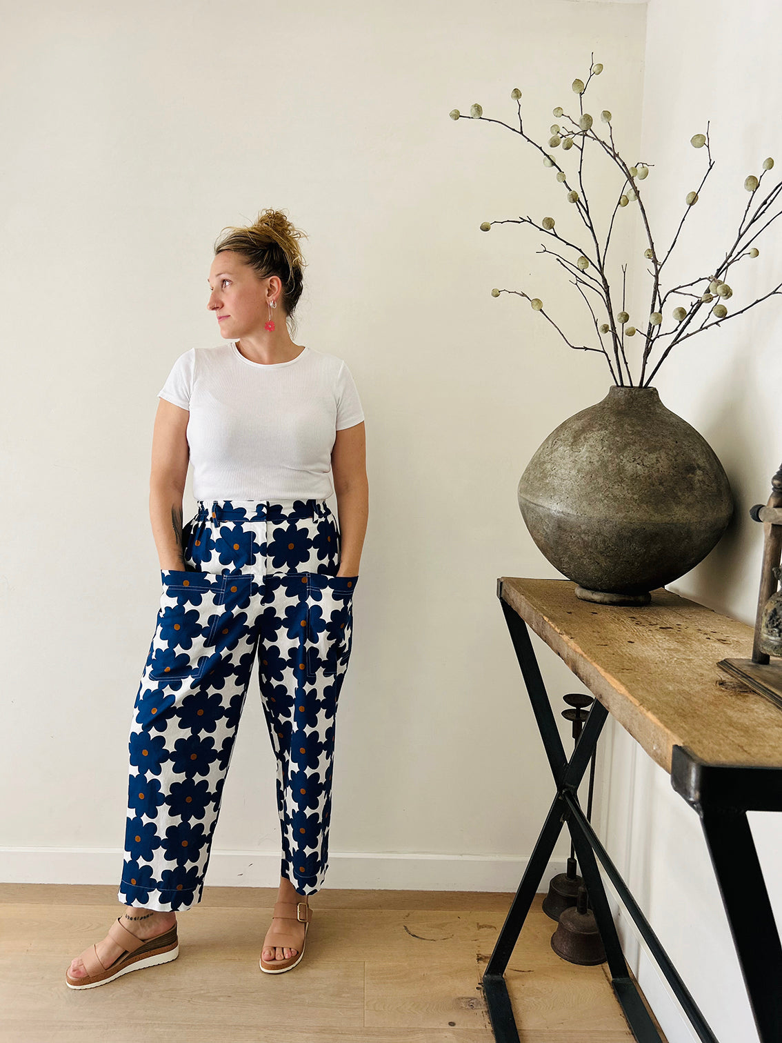 Bloom 100% linen cotton pants