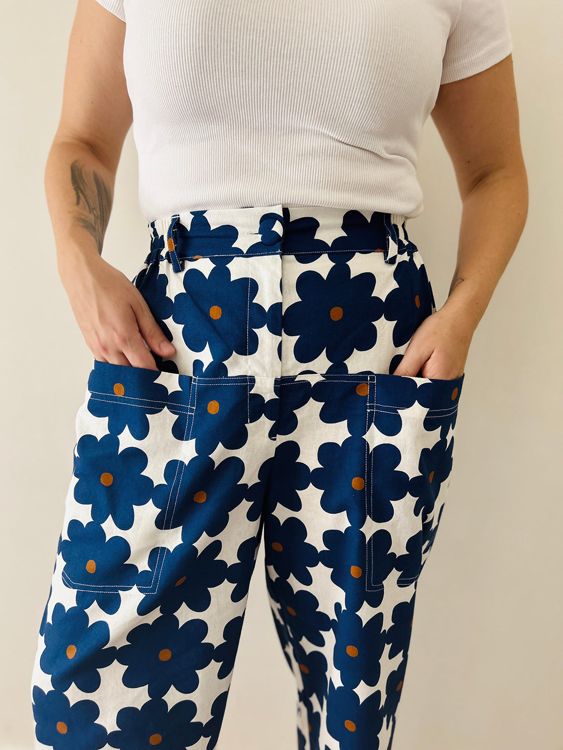 Bloom 100% linen cotton pants